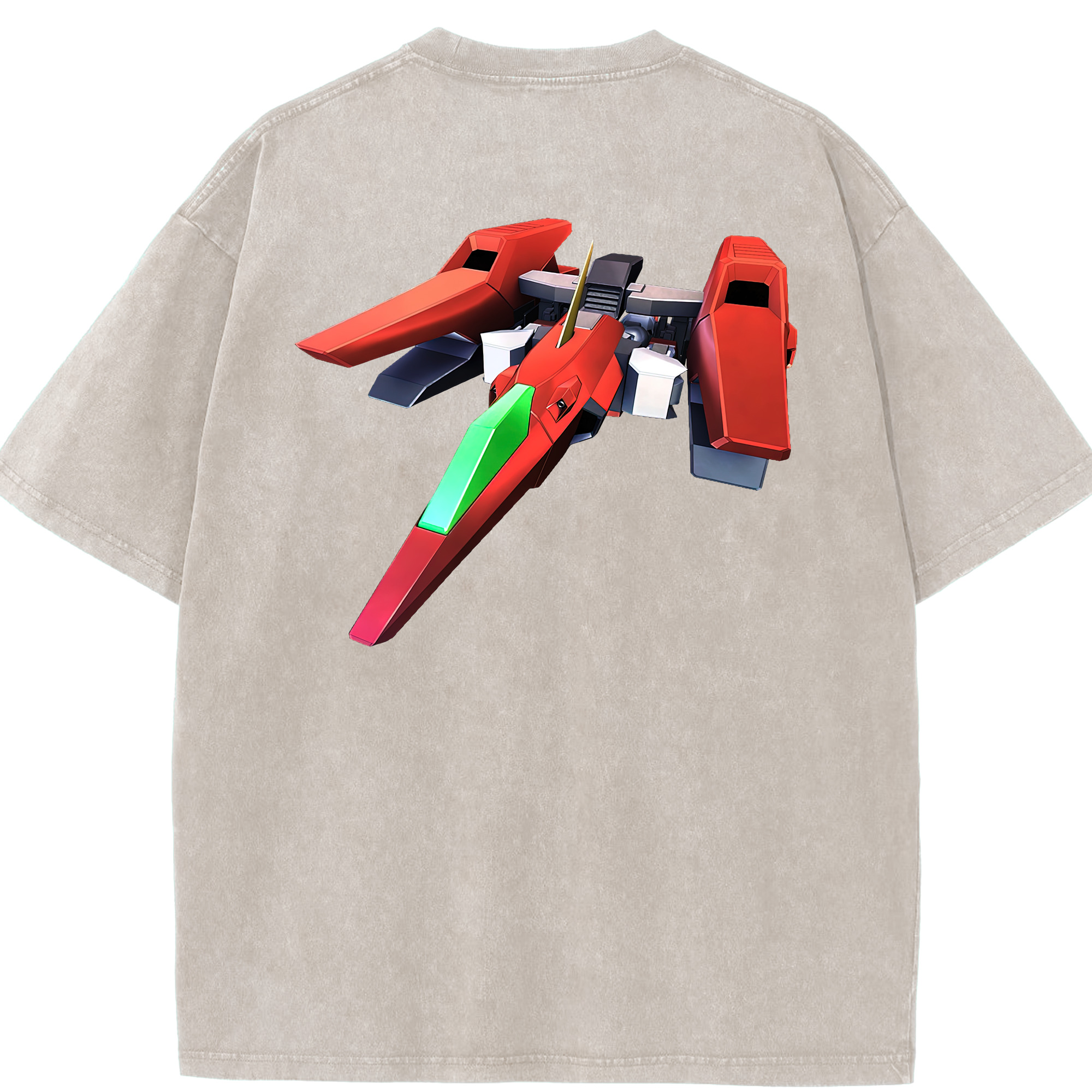 （画像用） 機動戦士ガンダム Mobile Suit Gundam 綿100% ヴィンテージ風 半袖Tシャツ（背面プリント）