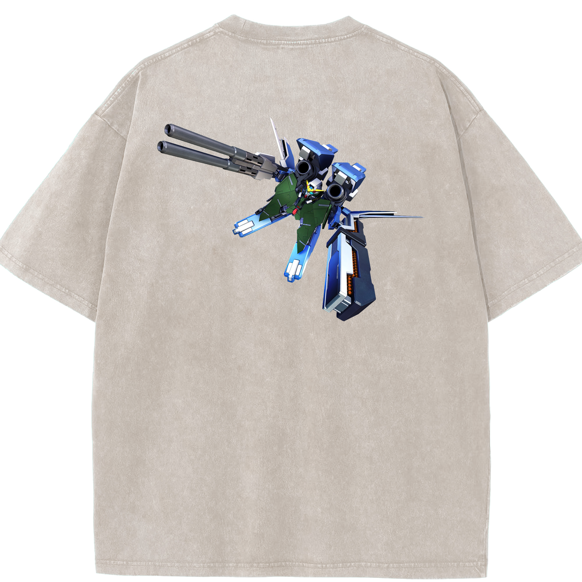 （画像用） 機動戦士ガンダム Mobile Suit Gundam 綿100% ヴィンテージ風 半袖Tシャツ（背面プリント）