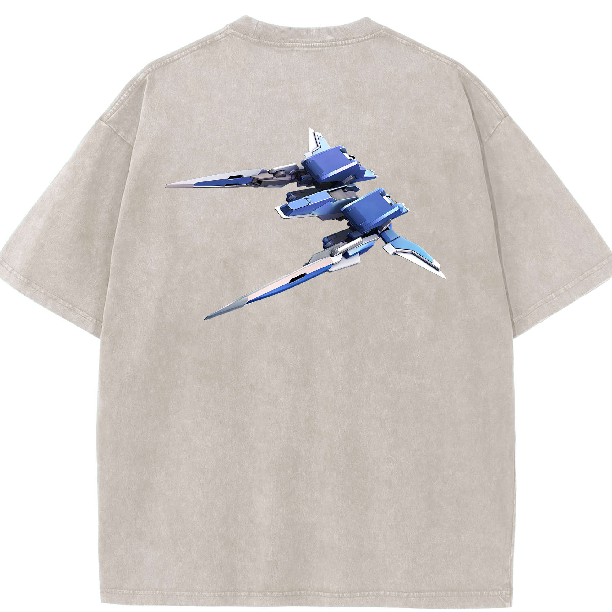 （画像用） 機動戦士ガンダム Mobile Suit Gundam 綿100% ヴィンテージ風 半袖Tシャツ（背面プリント）