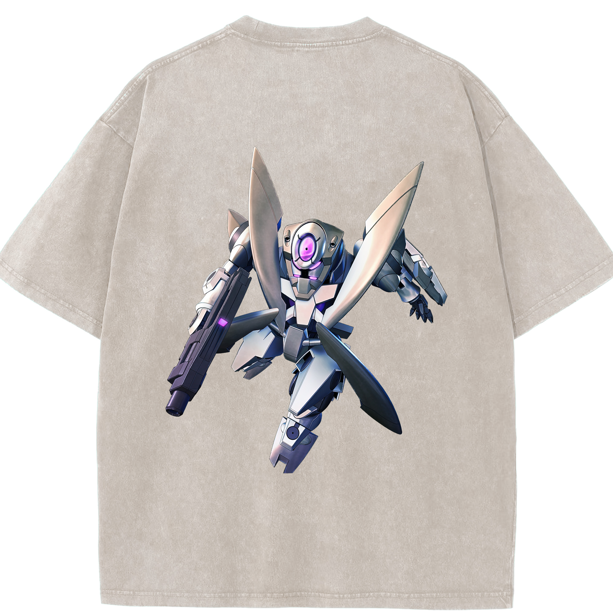 （画像用） 機動戦士ガンダム Mobile Suit Gundam 綿100% ヴィンテージ風 半袖Tシャツ（背面プリント）
