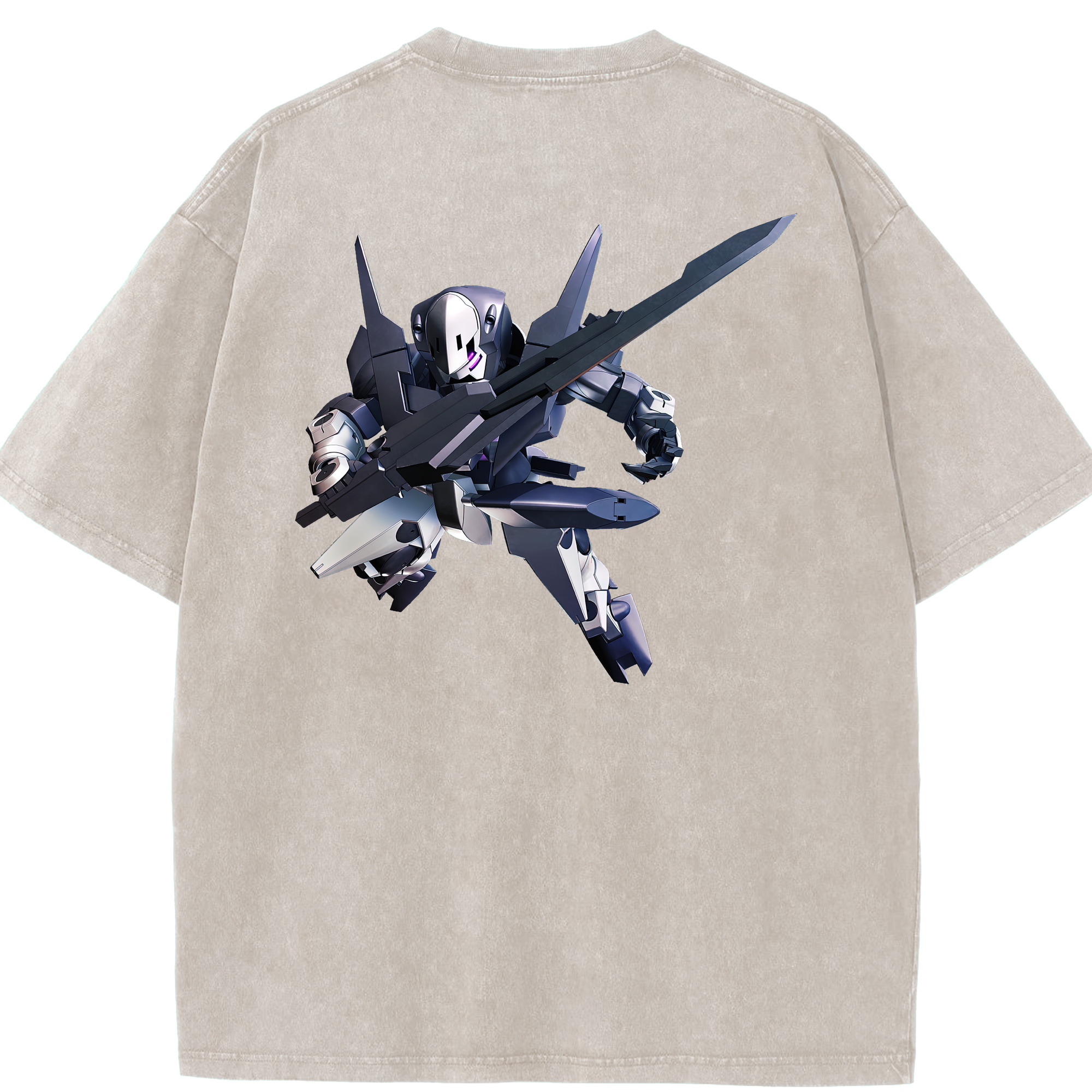 （画像用） 機動戦士ガンダム Mobile Suit Gundam 綿100% ヴィンテージ風 半袖Tシャツ（背面プリント）