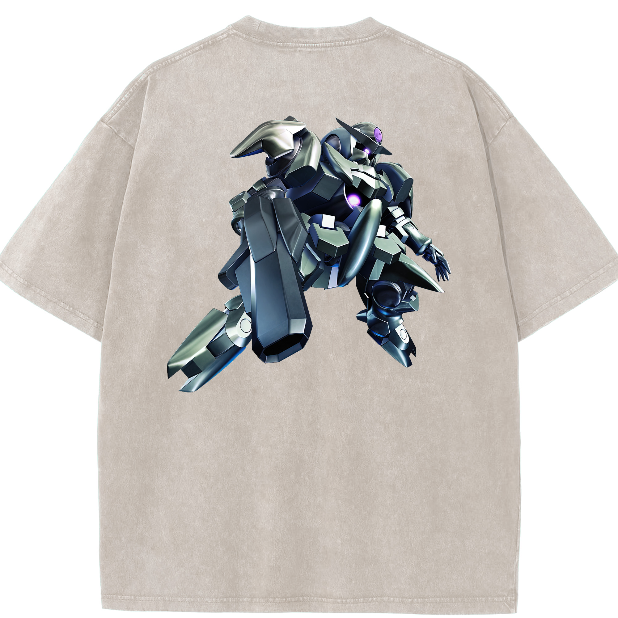 （画像用） 機動戦士ガンダム Mobile Suit Gundam 綿100% ヴィンテージ風 半袖Tシャツ（背面プリント）