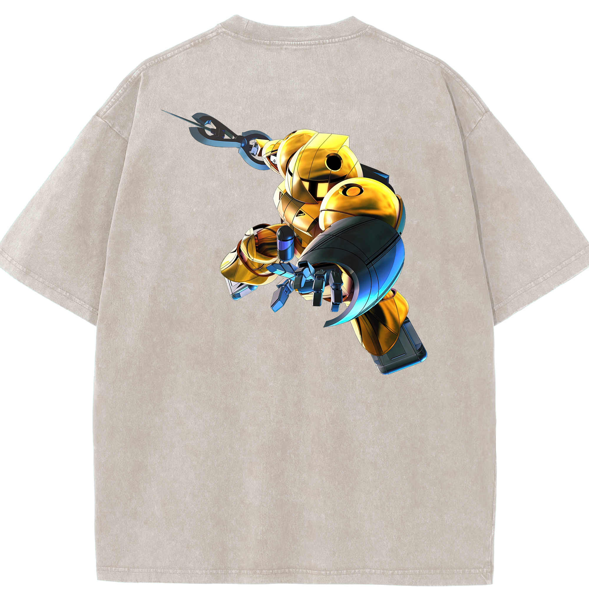 （画像用） 機動戦士ガンダム Mobile Suit Gundam 綿100% ヴィンテージ風 半袖Tシャツ（背面プリント）