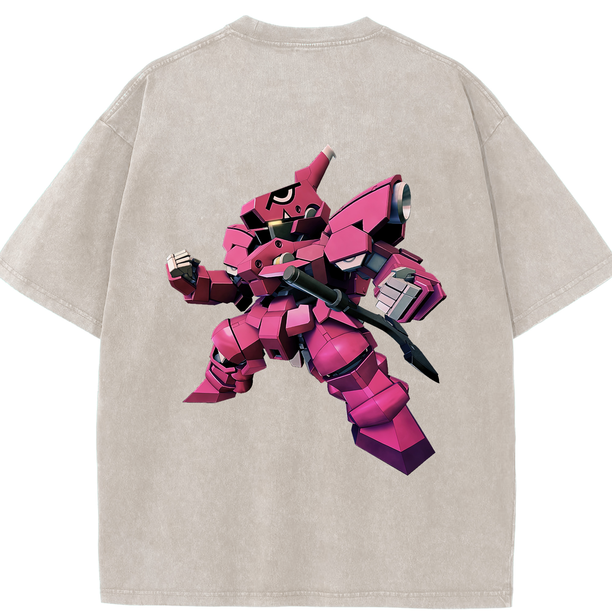 （画像用） 機動戦士ガンダム Mobile Suit Gundam 綿100% ヴィンテージ風 半袖Tシャツ（背面プリント）