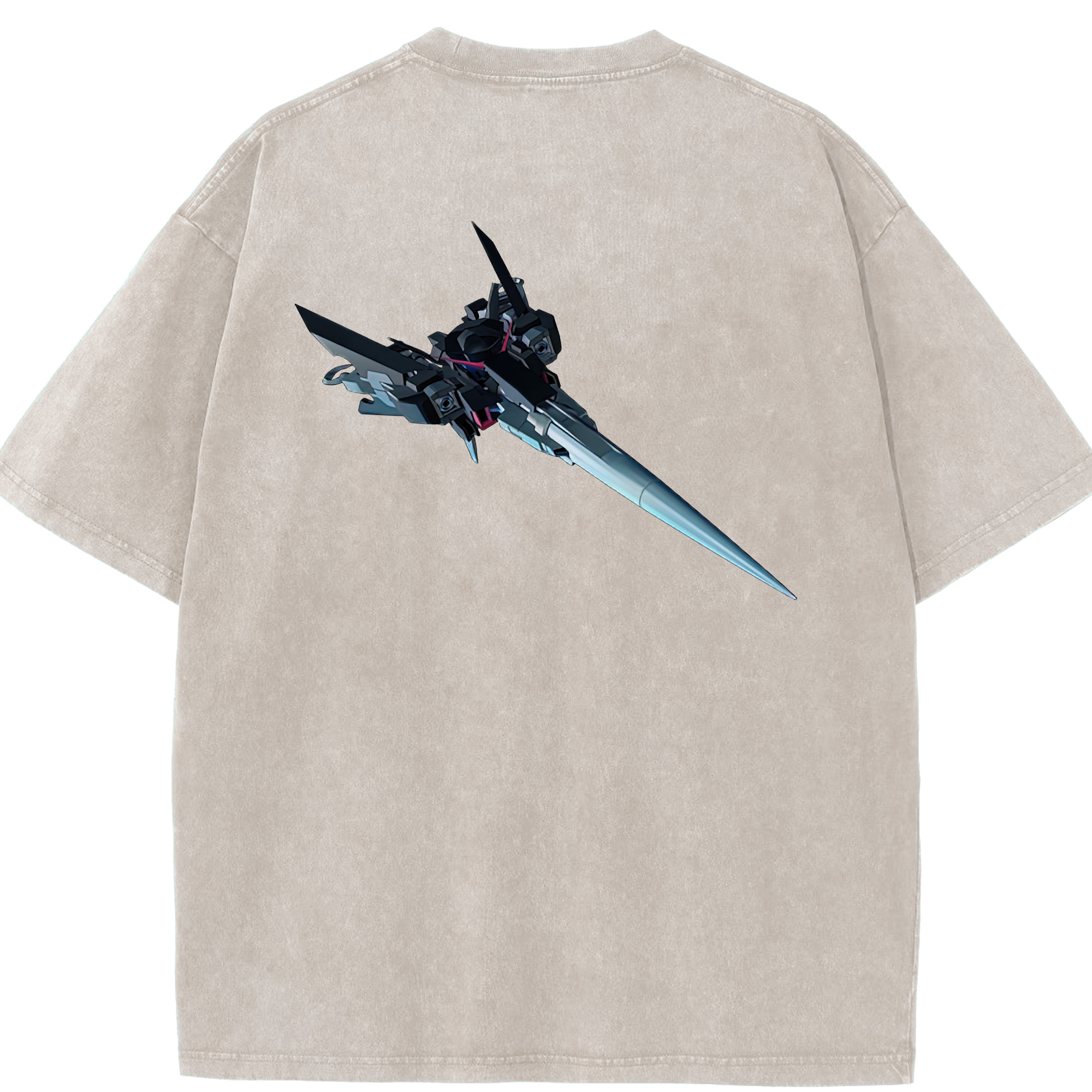 （画像用） 機動戦士ガンダム Mobile Suit Gundam 綿100% ヴィンテージ風 半袖Tシャツ（背面プリント）