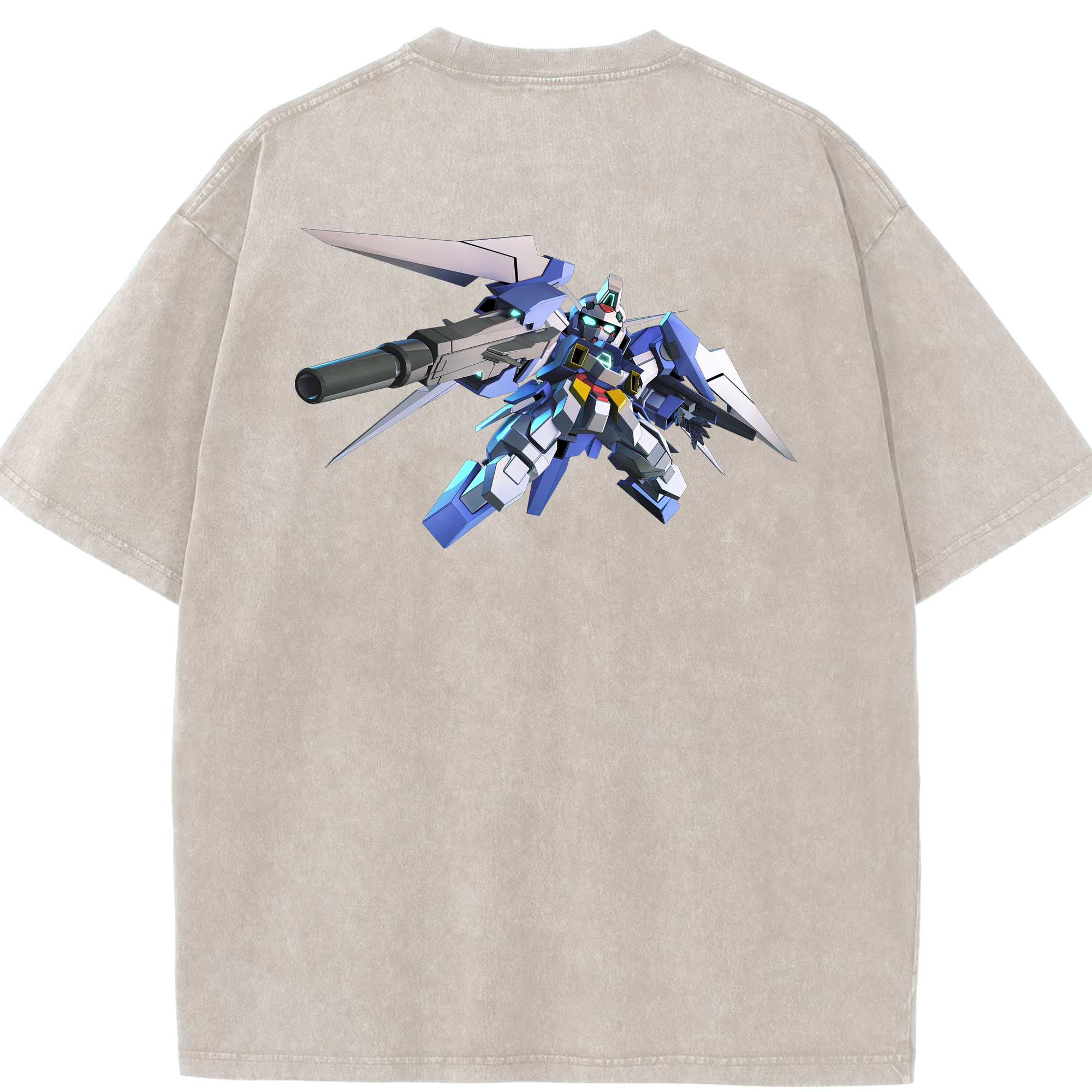 （画像用） 機動戦士ガンダム Mobile Suit Gundam 綿100% ヴィンテージ風 半袖Tシャツ（背面プリント）
