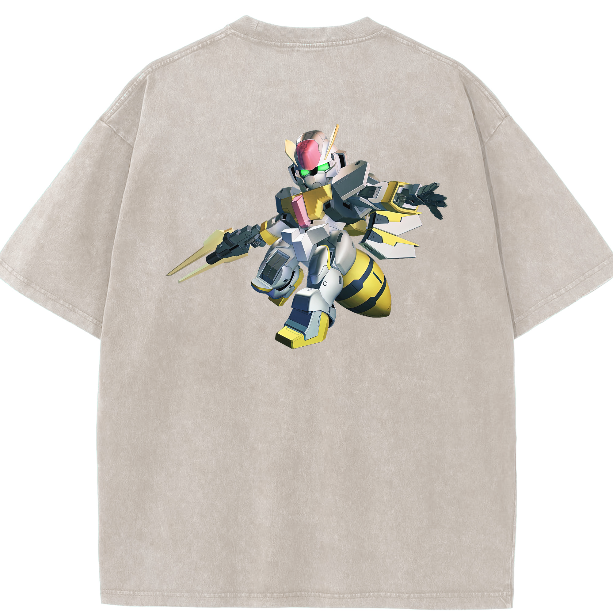 （画像用） 機動戦士ガンダム Mobile Suit Gundam 綿100% ヴィンテージ風 半袖Tシャツ（背面プリント）