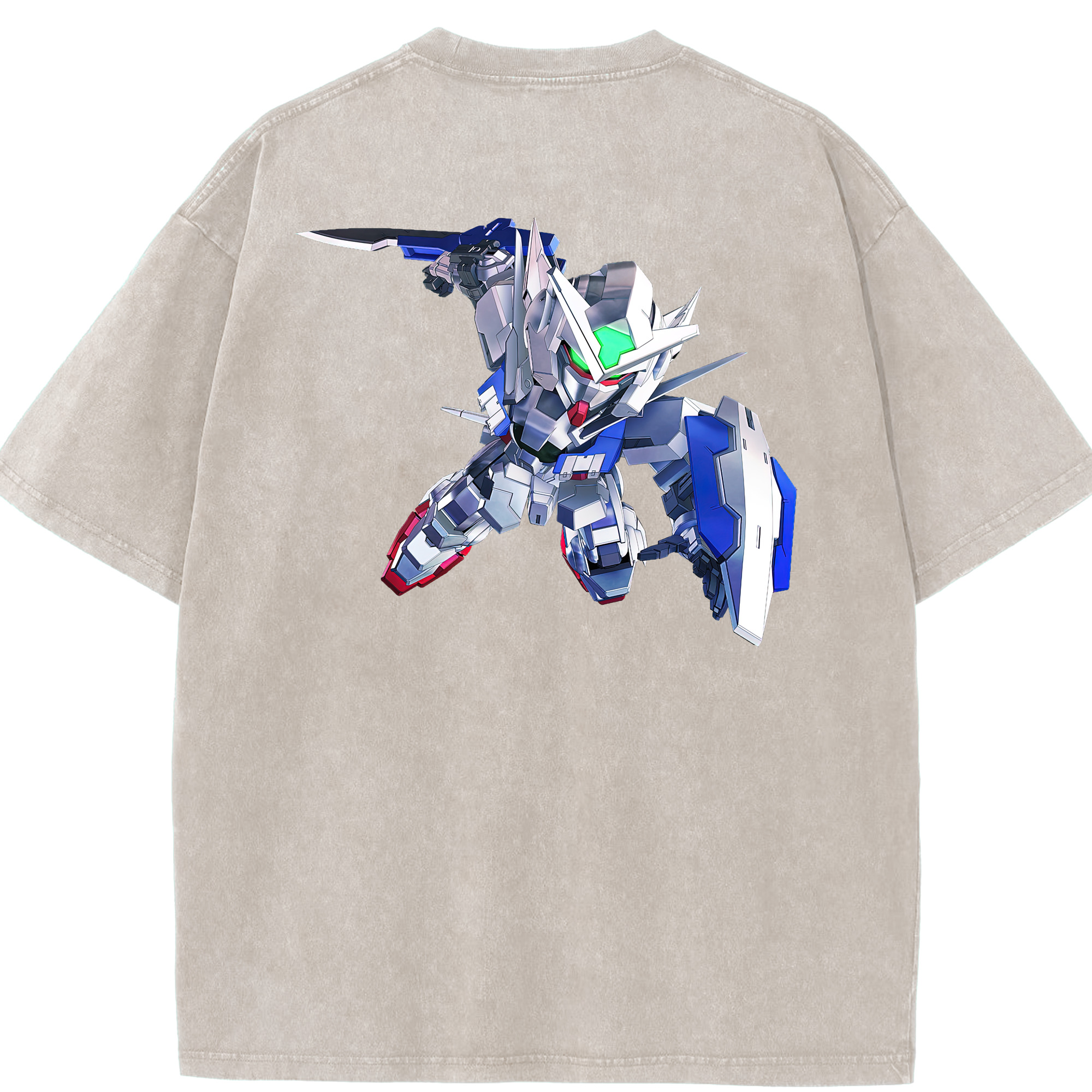 （画像用） 機動戦士ガンダム Mobile Suit Gundam 綿100% ヴィンテージ風 半袖Tシャツ（背面プリント）
