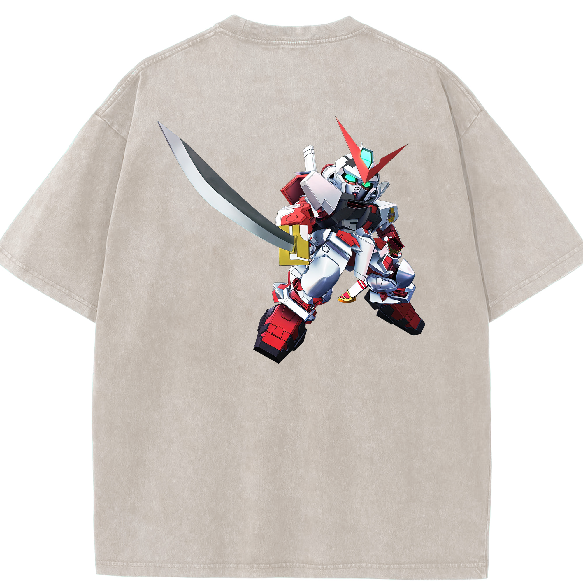 （画像用） 機動戦士ガンダム Mobile Suit Gundam 綿100% ヴィンテージ風 半袖Tシャツ（背面プリント）