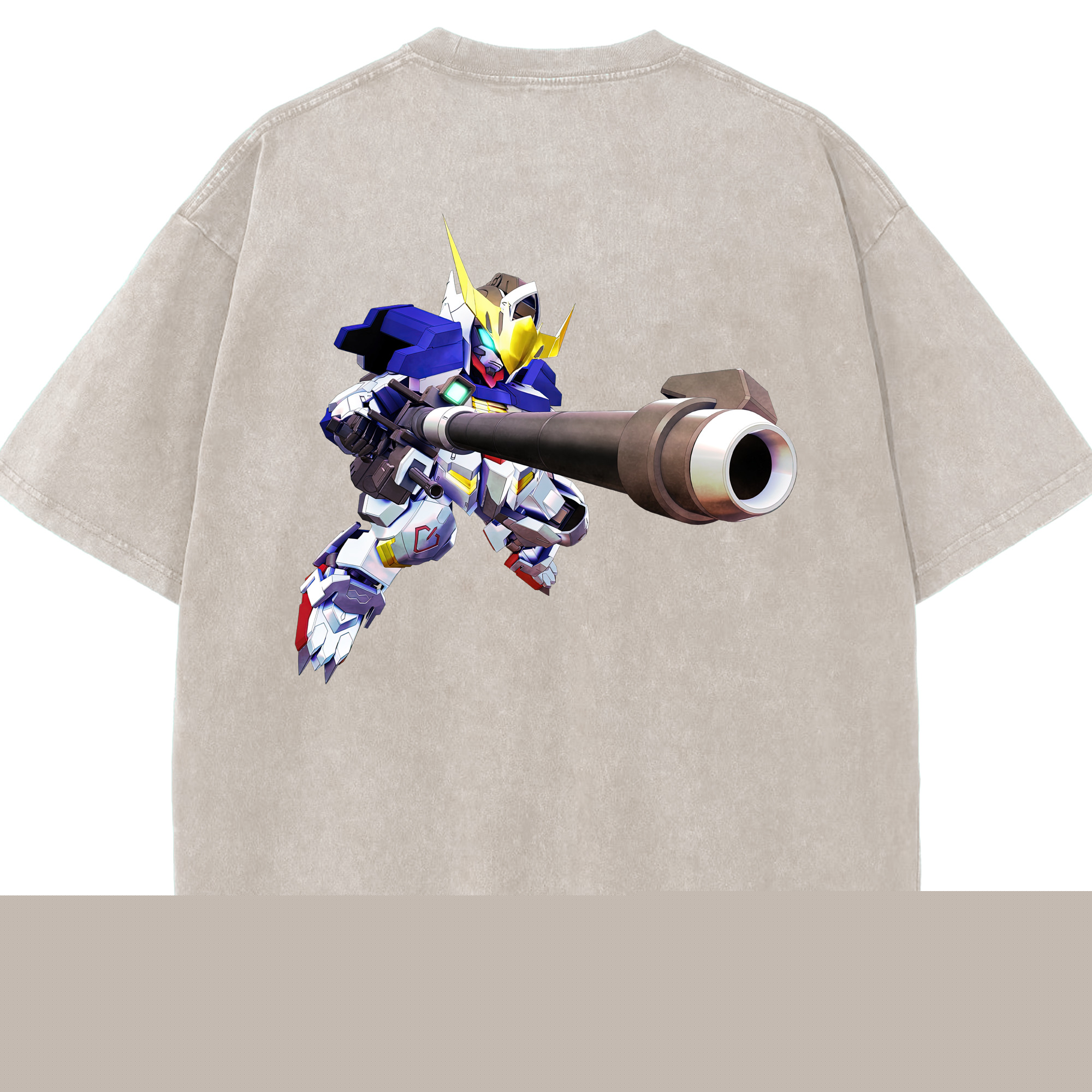 （画像用） 機動戦士ガンダム Mobile Suit Gundam 綿100% ヴィンテージ風 半袖Tシャツ（背面プリント）