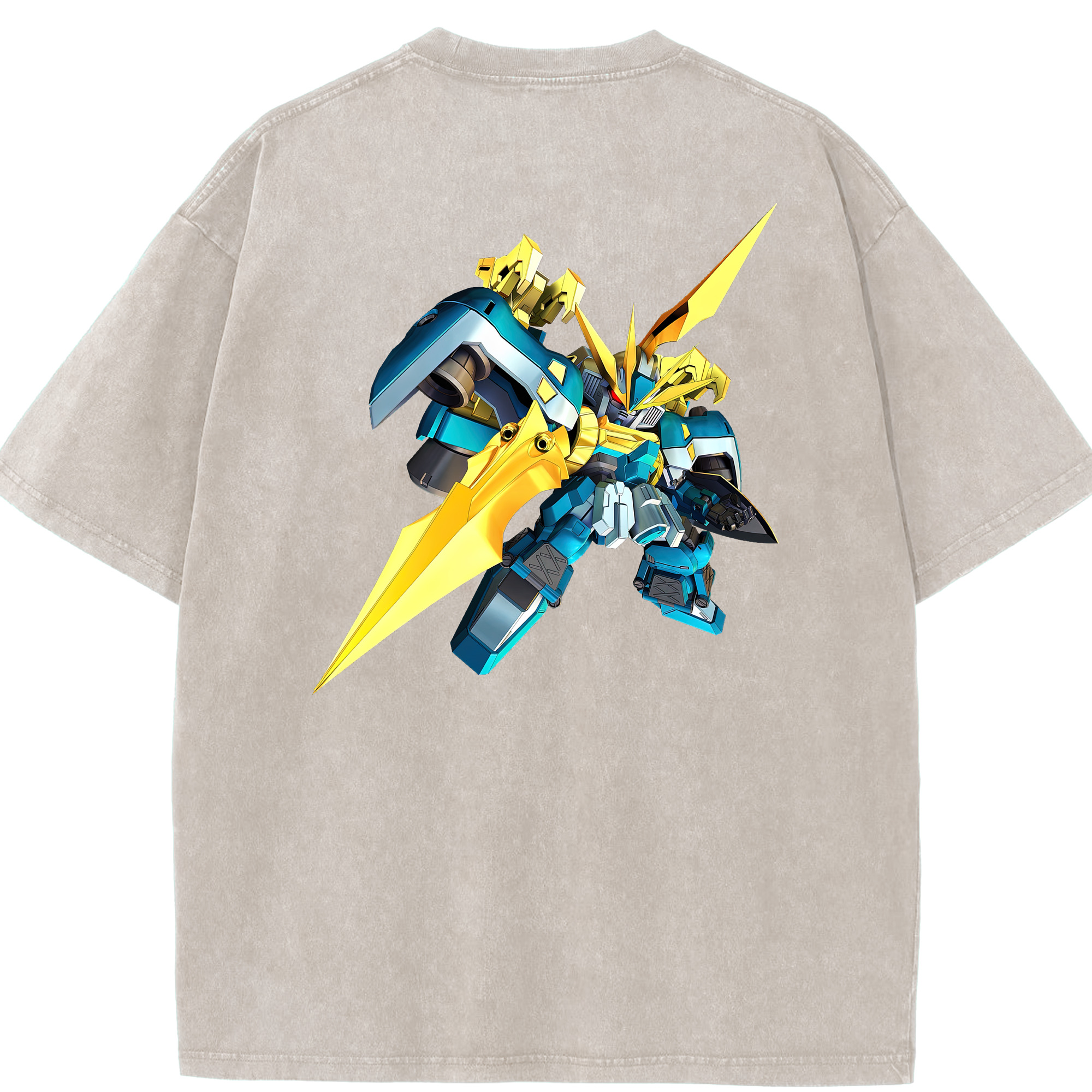 （画像用） 機動戦士ガンダム Mobile Suit Gundam 綿100% ヴィンテージ風 半袖Tシャツ（背面プリント）