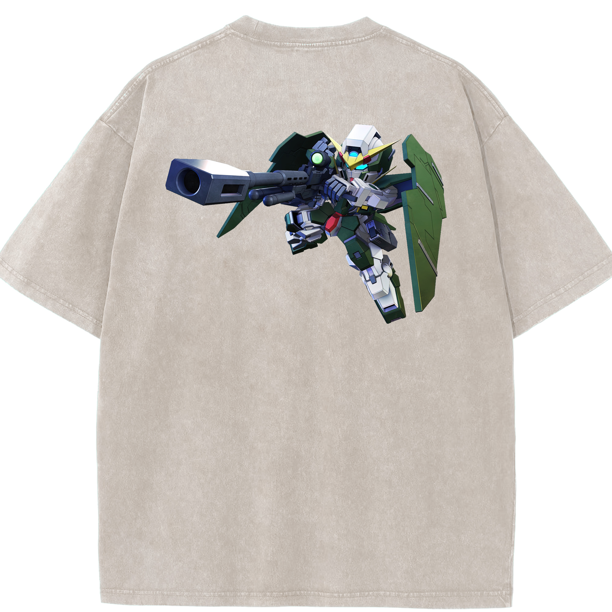 （画像用） 機動戦士ガンダム Mobile Suit Gundam 綿100% ヴィンテージ風 半袖Tシャツ（背面プリント）