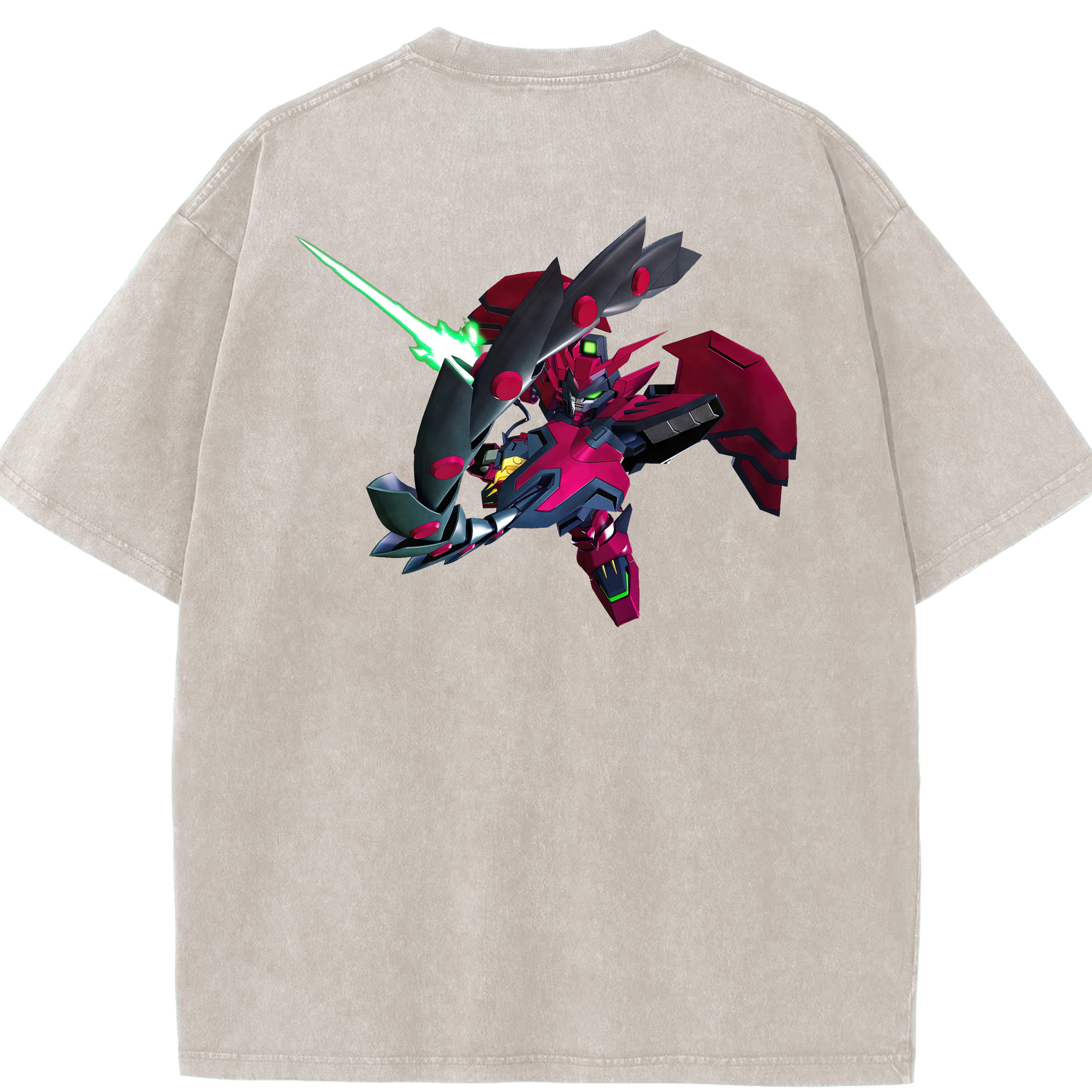 （画像用） 機動戦士ガンダム Mobile Suit Gundam 綿100% ヴィンテージ風 半袖Tシャツ（背面プリント）