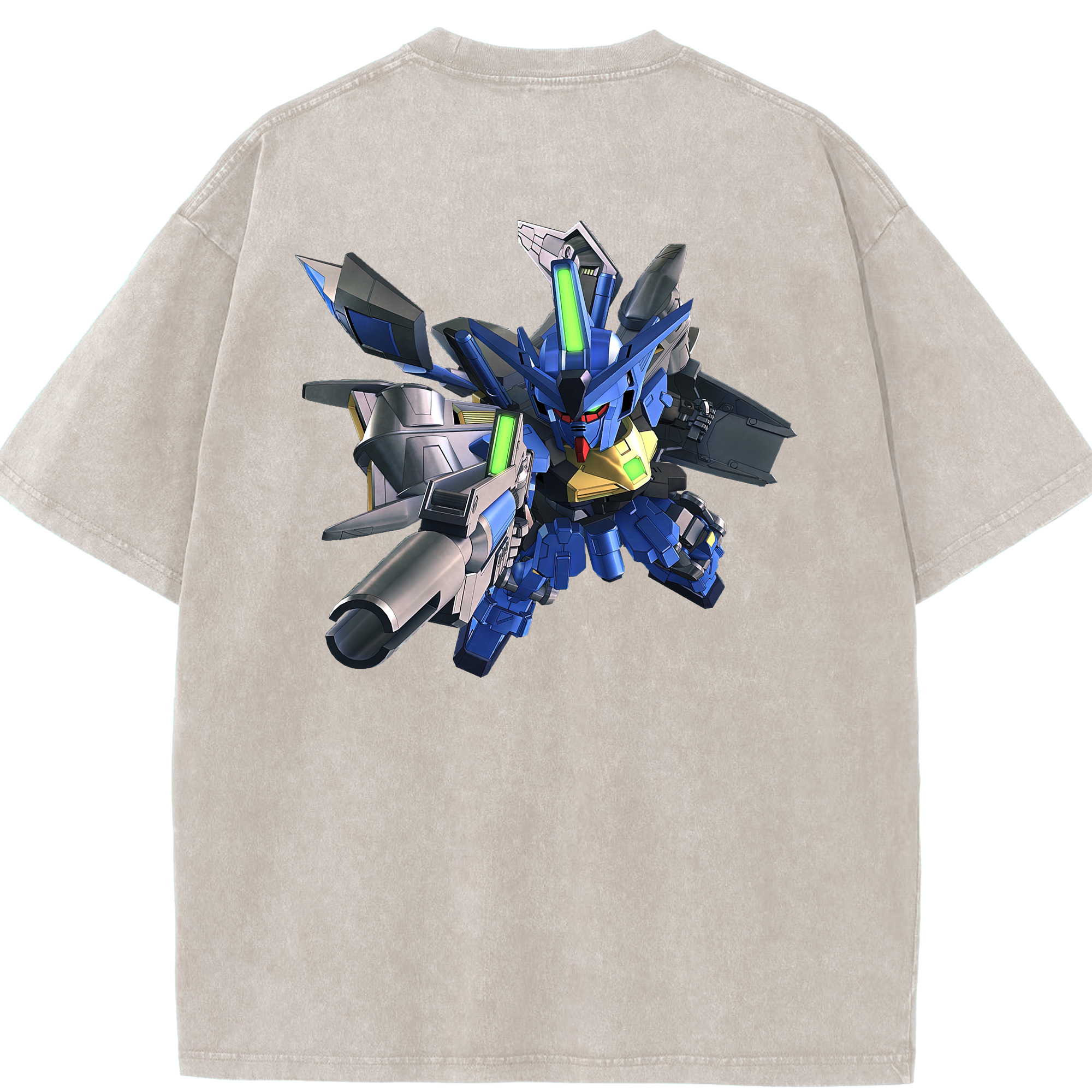 （画像用） 機動戦士ガンダム Mobile Suit Gundam 綿100% ヴィンテージ風 半袖Tシャツ（背面プリント）