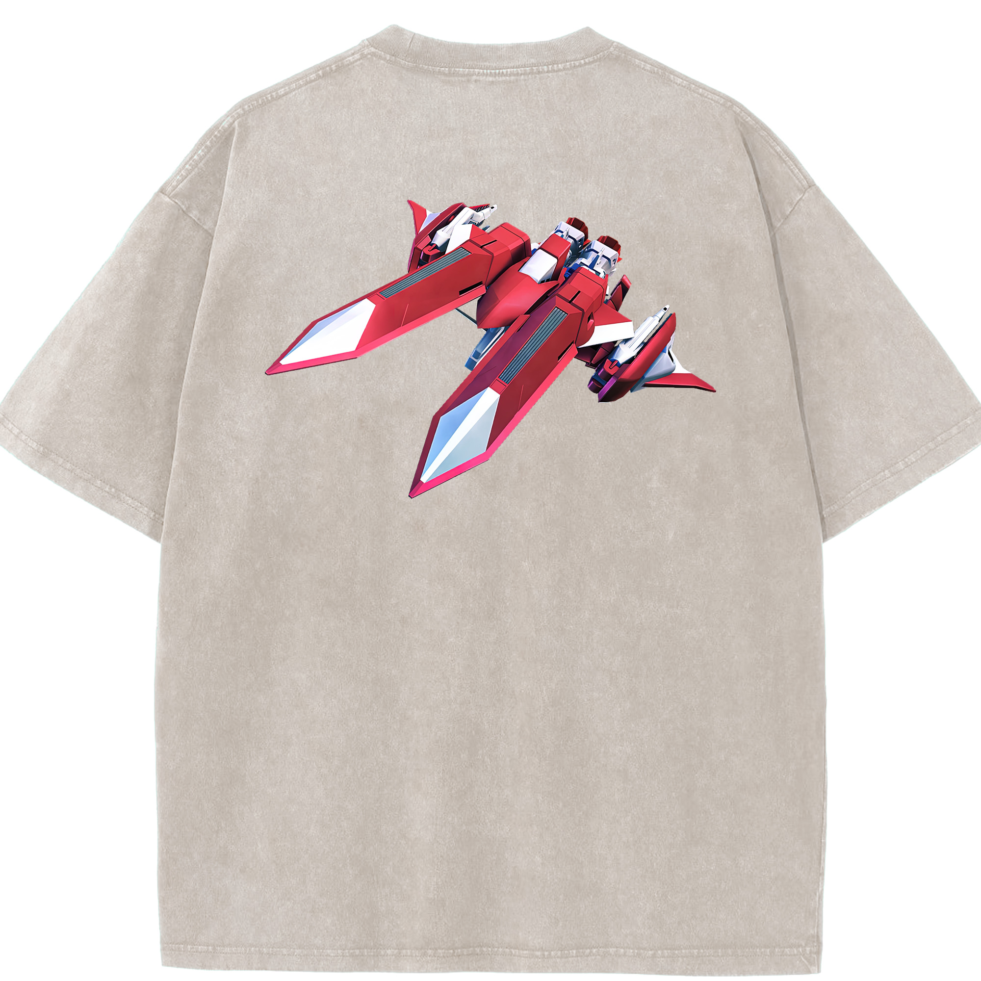 （画像用） 機動戦士ガンダム Mobile Suit Gundam 綿100% ヴィンテージ風 半袖Tシャツ（背面プリント）