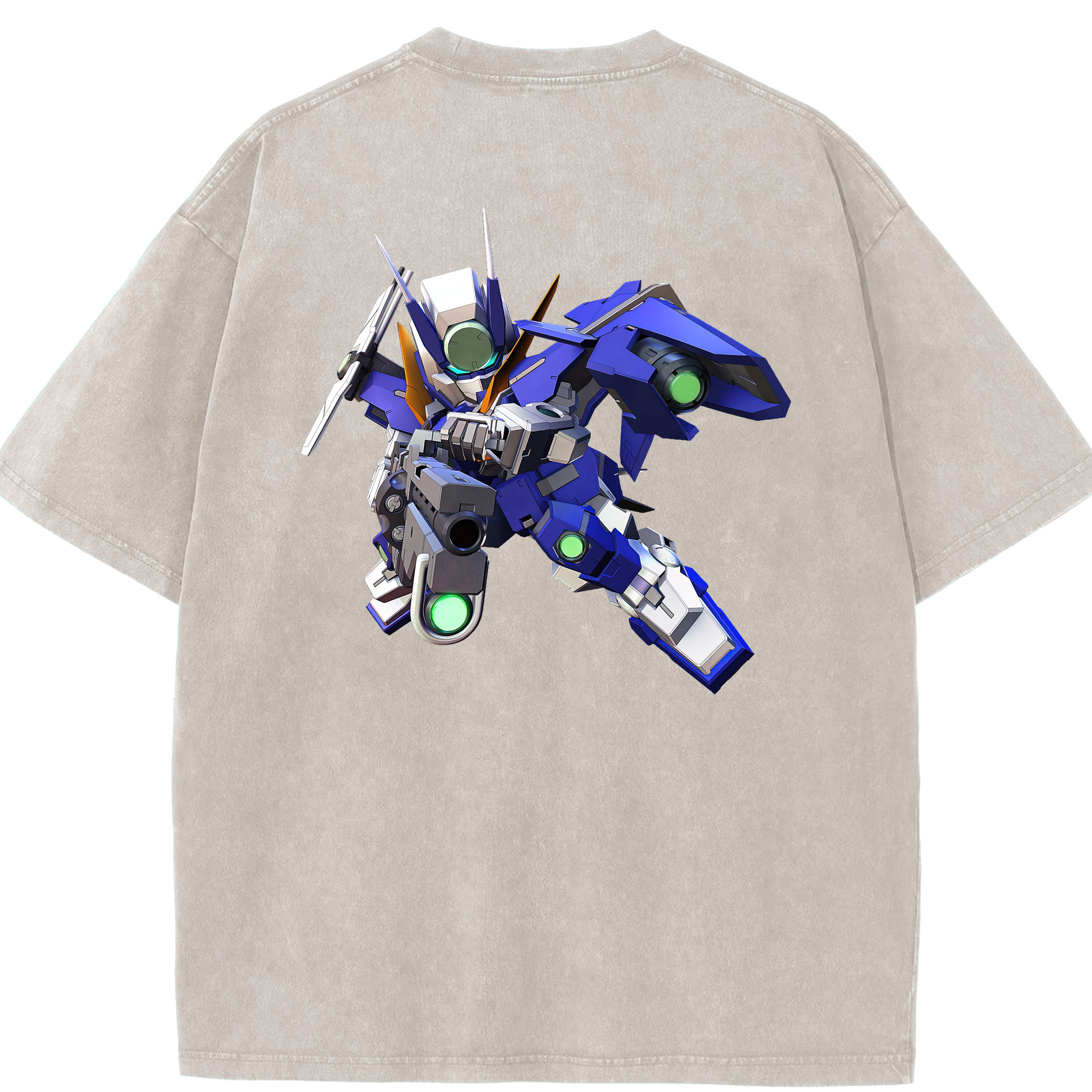 （画像用） 機動戦士ガンダム Mobile Suit Gundam 綿100% ヴィンテージ風 半袖Tシャツ（背面プリント）