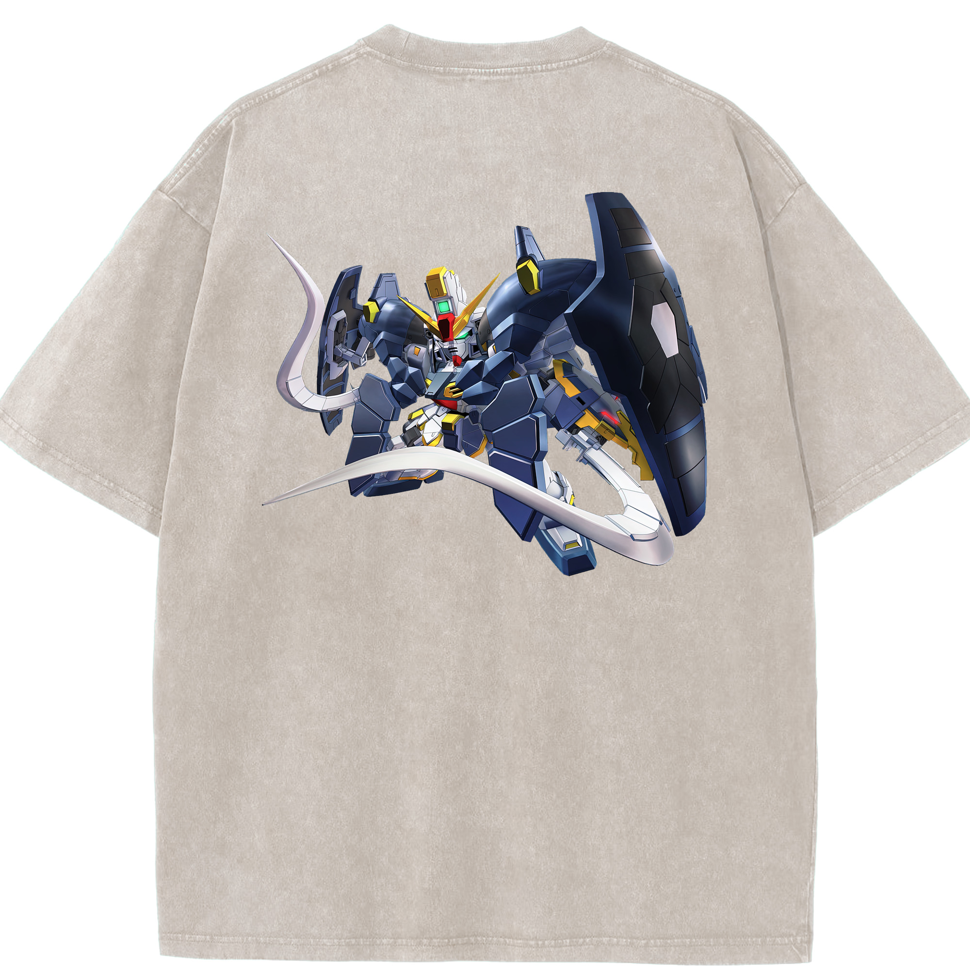 （画像用） 機動戦士ガンダム Mobile Suit Gundam 綿100% ヴィンテージ風 半袖Tシャツ（背面プリント）