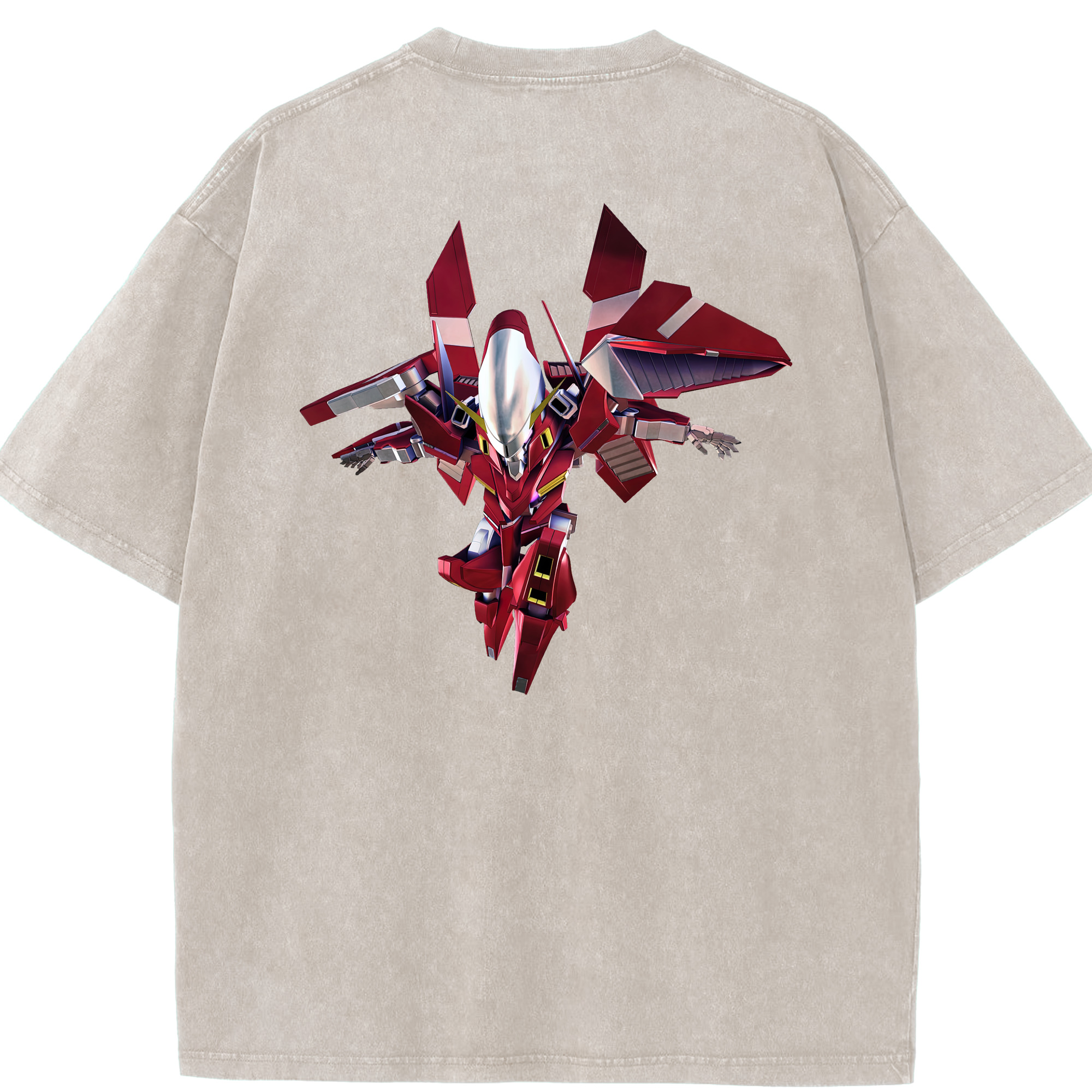 （画像用） 機動戦士ガンダム Mobile Suit Gundam 綿100% ヴィンテージ風 半袖Tシャツ（背面プリント）