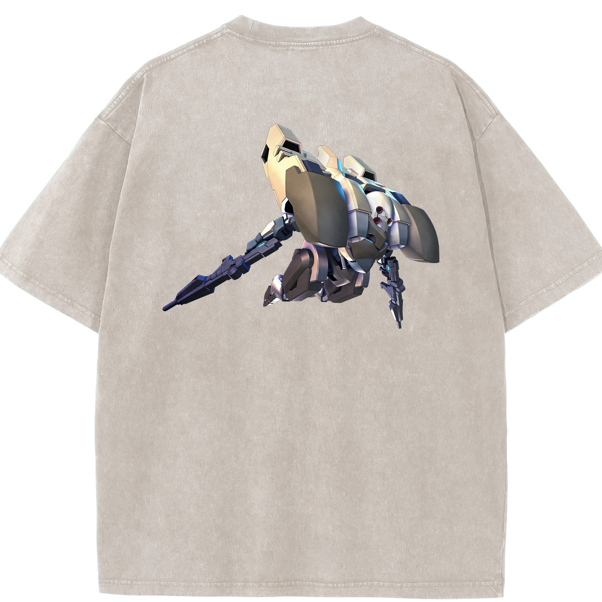 （画像用） 機動戦士ガンダム Mobile Suit Gundam 綿100% ヴィンテージ風 半袖Tシャツ（背面プリント）