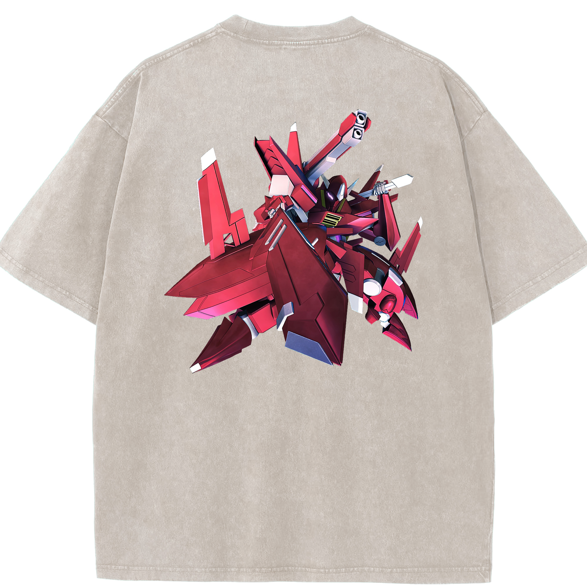 （画像用） 機動戦士ガンダム Mobile Suit Gundam 綿100% ヴィンテージ風 半袖Tシャツ（背面プリント）