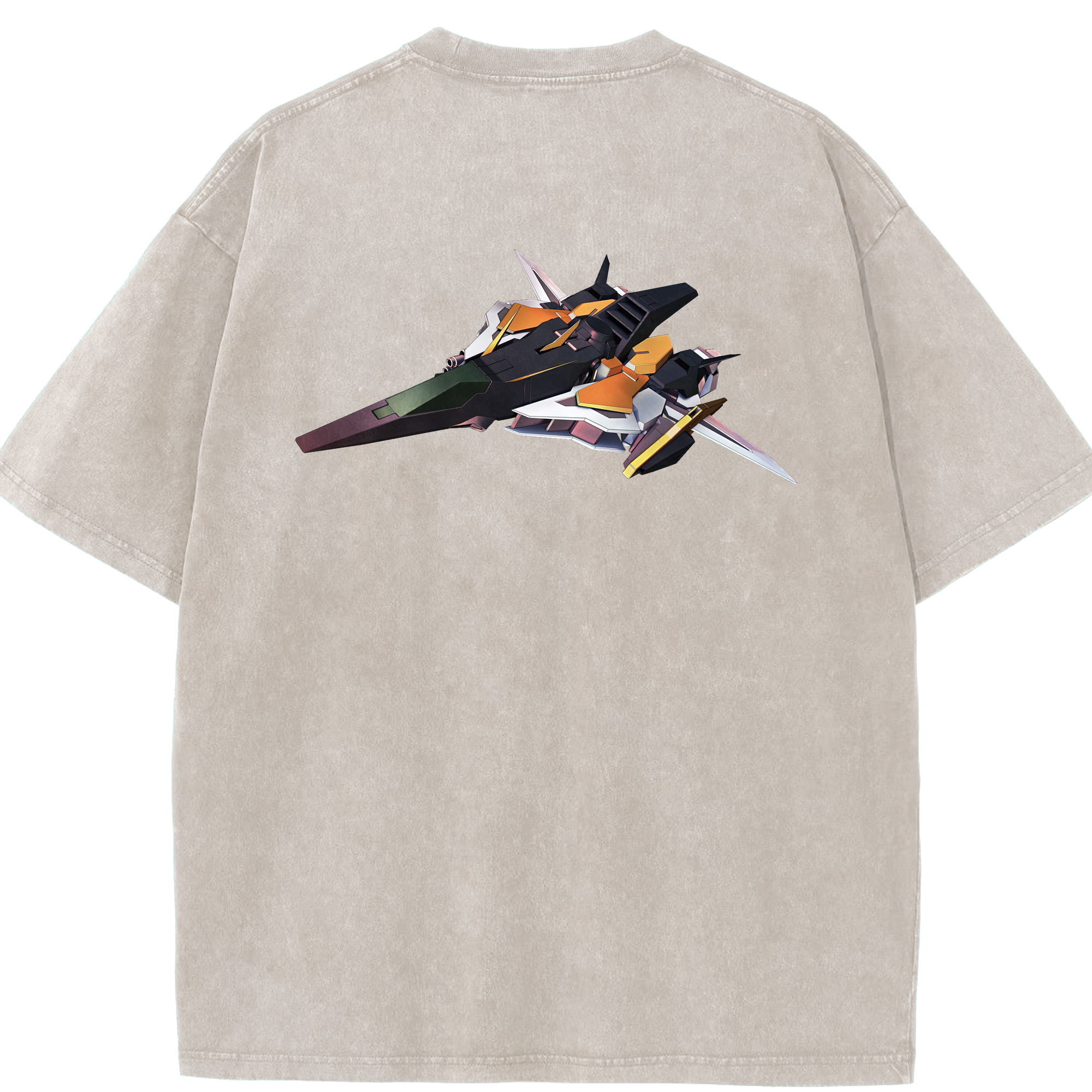 （画像用） 機動戦士ガンダム Mobile Suit Gundam 綿100% ヴィンテージ風 半袖Tシャツ（背面プリント）