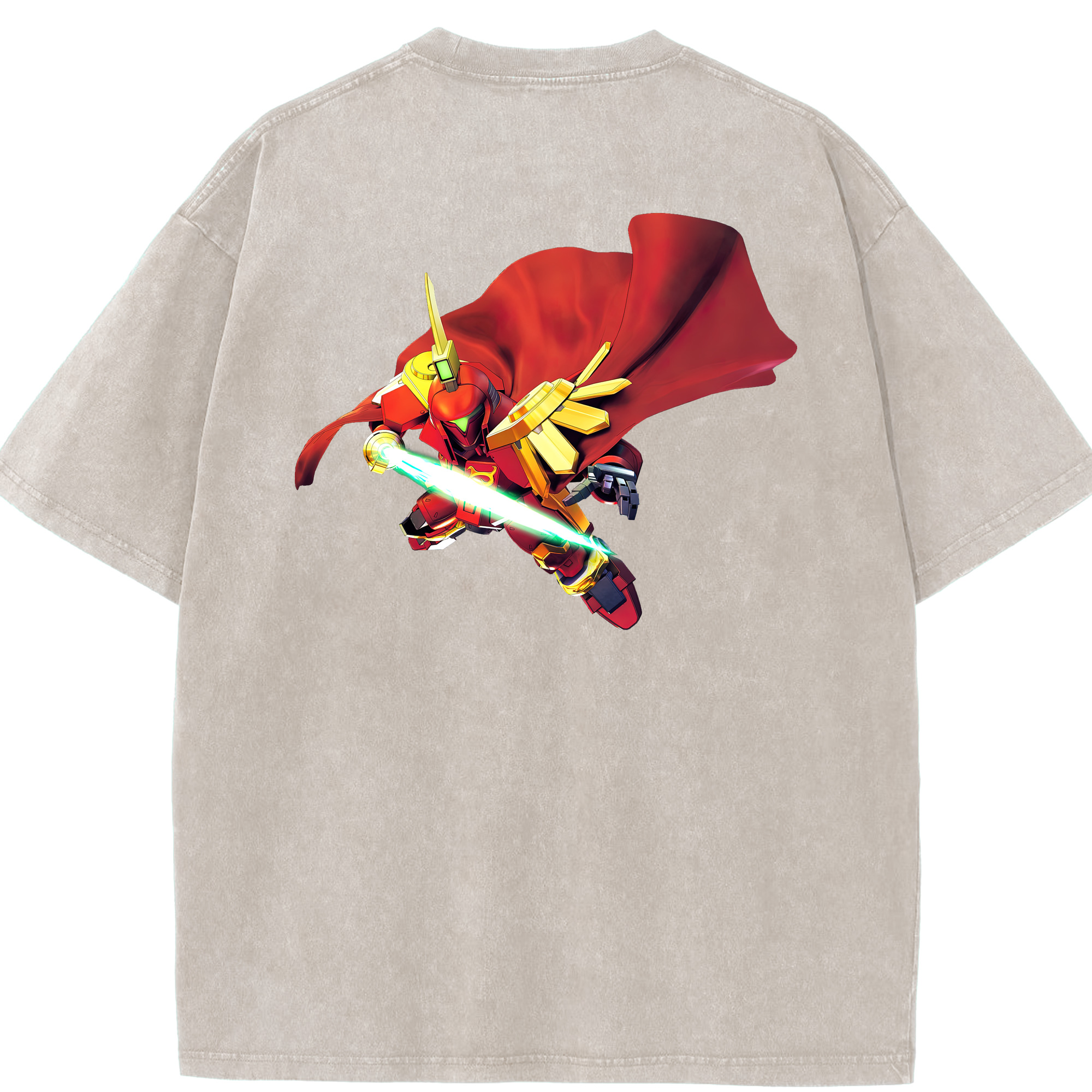 （画像用） 機動戦士ガンダム Mobile Suit Gundam 綿100% ヴィンテージ風 半袖Tシャツ（背面プリント）