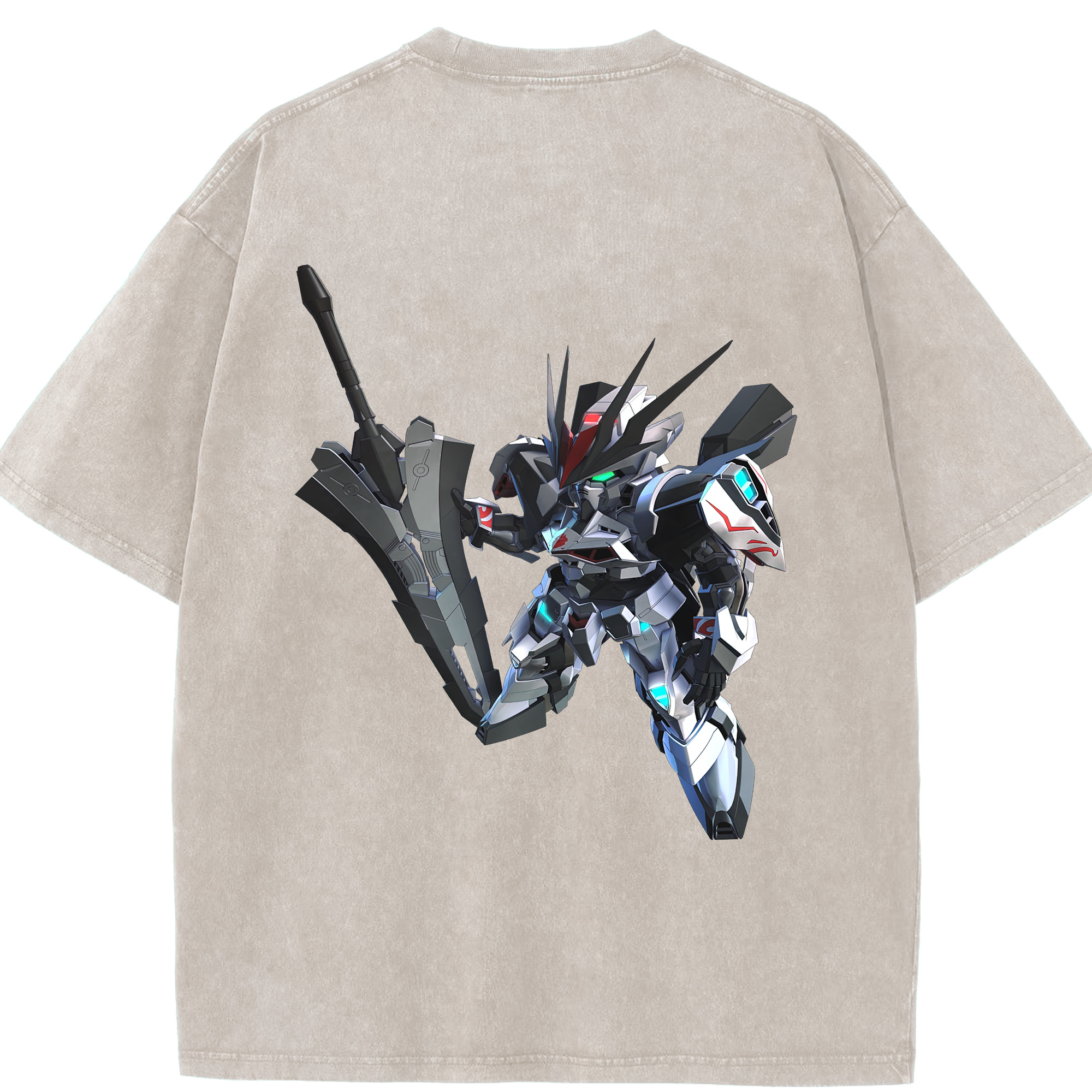 （画像用） 機動戦士ガンダム Mobile Suit Gundam 綿100% ヴィンテージ風 半袖Tシャツ（背面プリント）