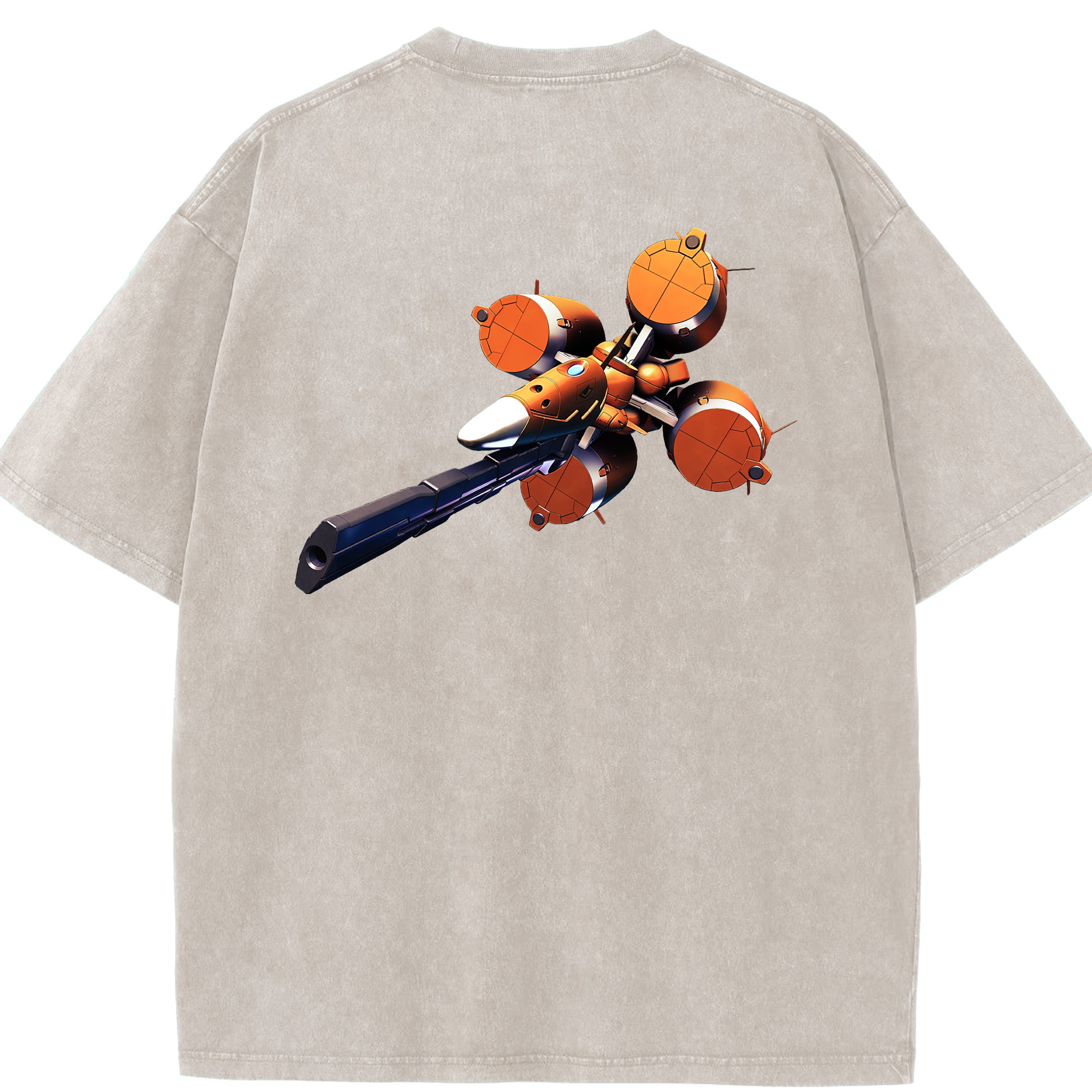 （画像用） 機動戦士ガンダム Mobile Suit Gundam 綿100% ヴィンテージ風 半袖Tシャツ（背面プリント）