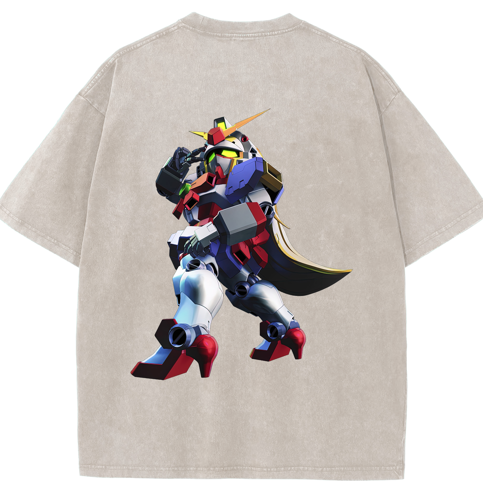 （画像用） 機動戦士ガンダム Mobile Suit Gundam 綿100% ヴィンテージ風 半袖Tシャツ（背面プリント）