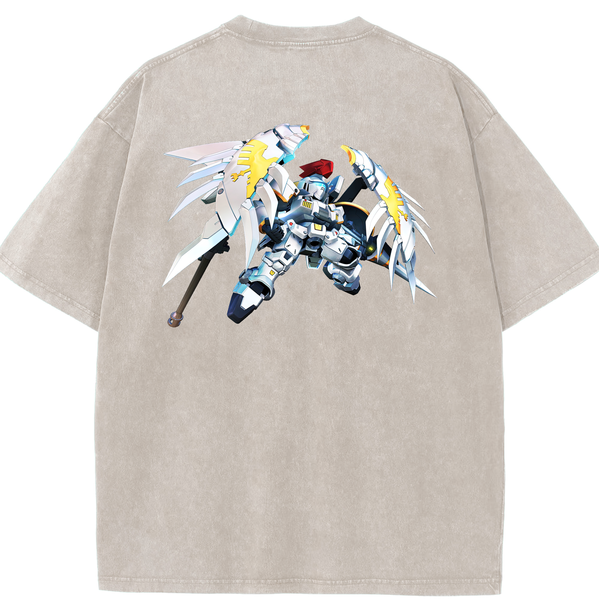 （画像用） 機動戦士ガンダム Mobile Suit Gundam 綿100% ヴィンテージ風 半袖Tシャツ（背面プリント）