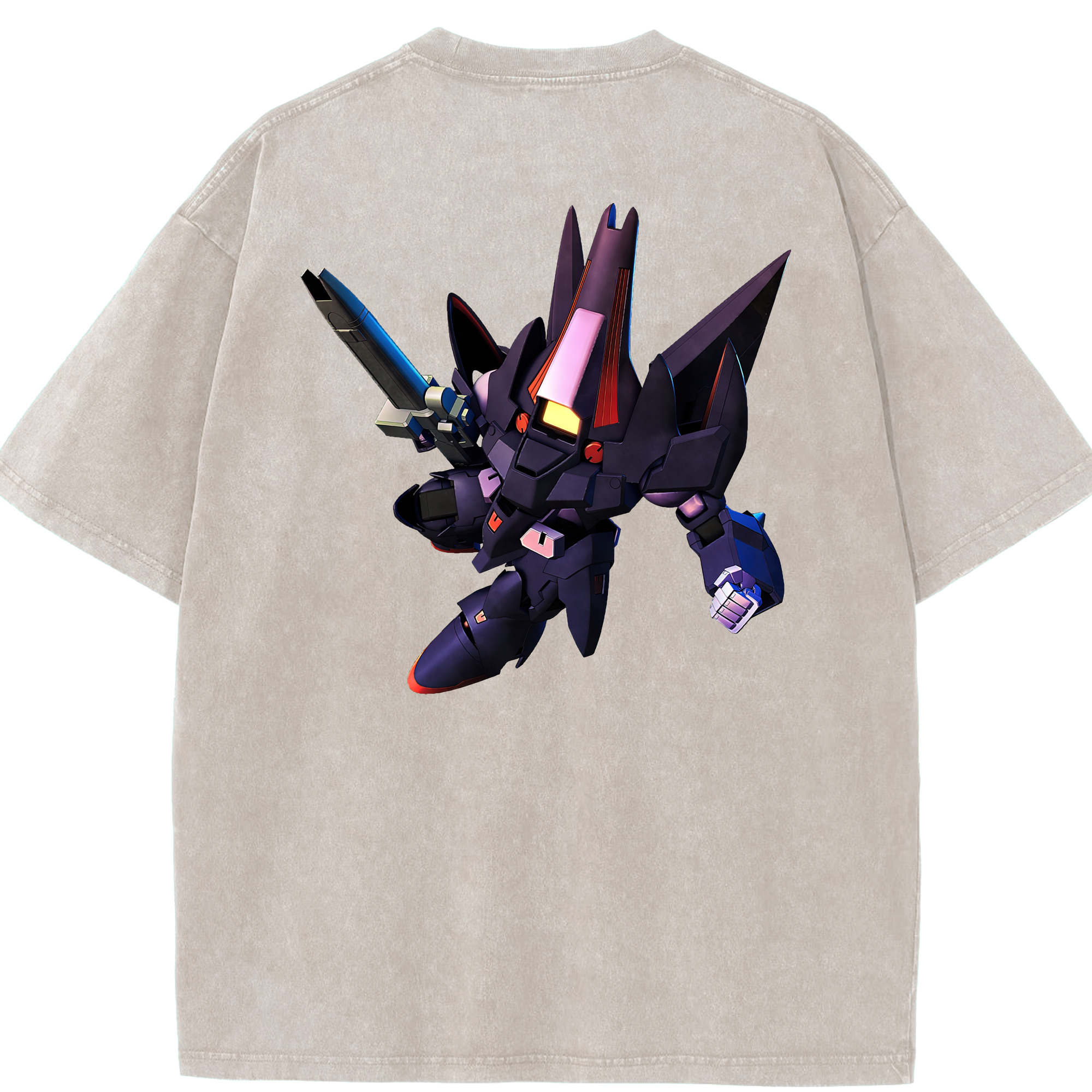 （画像用） 機動戦士ガンダム Mobile Suit Gundam 綿100% ヴィンテージ風 半袖Tシャツ（背面プリント）