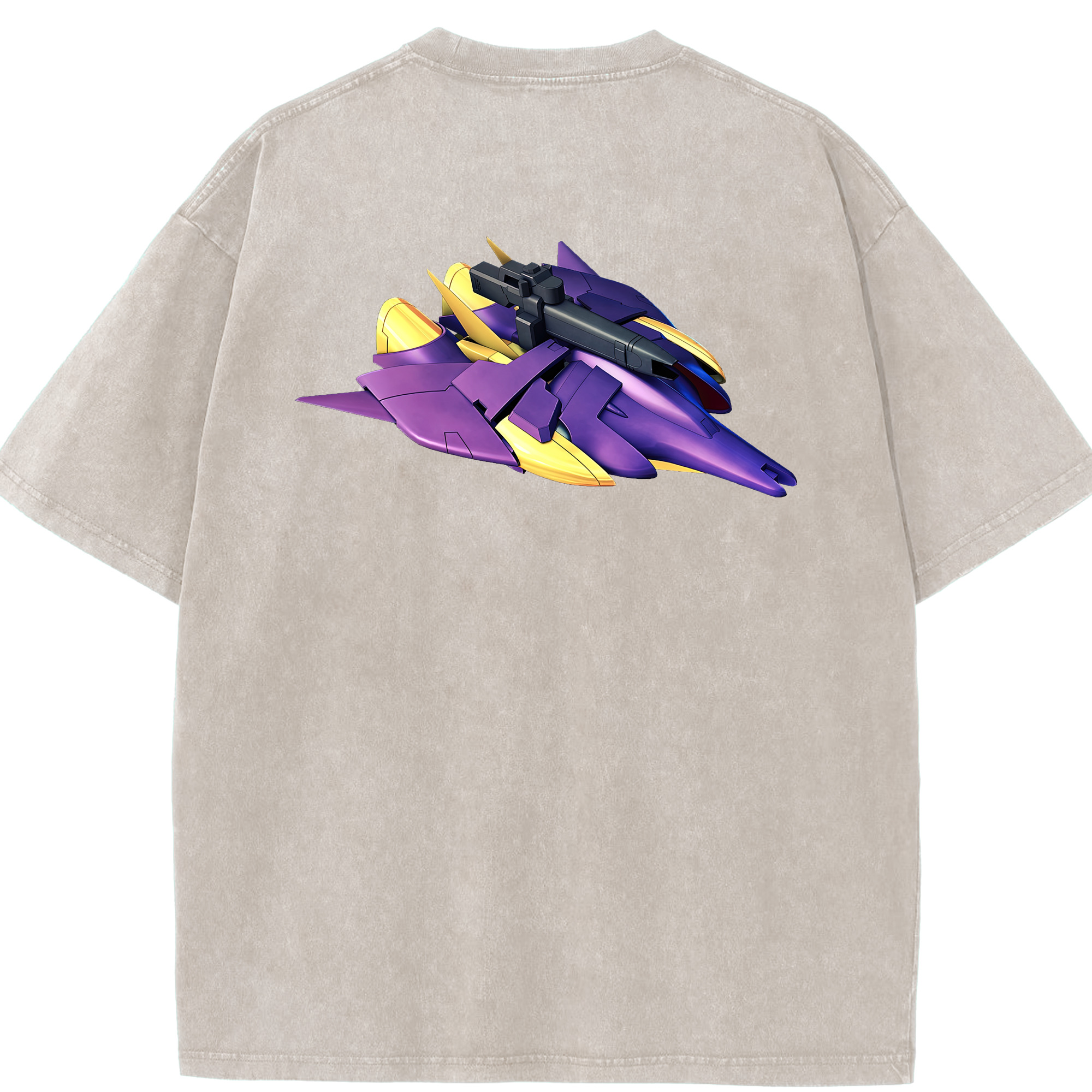 （画像用） 機動戦士ガンダム Mobile Suit Gundam 綿100% ヴィンテージ風 半袖Tシャツ（背面プリント）