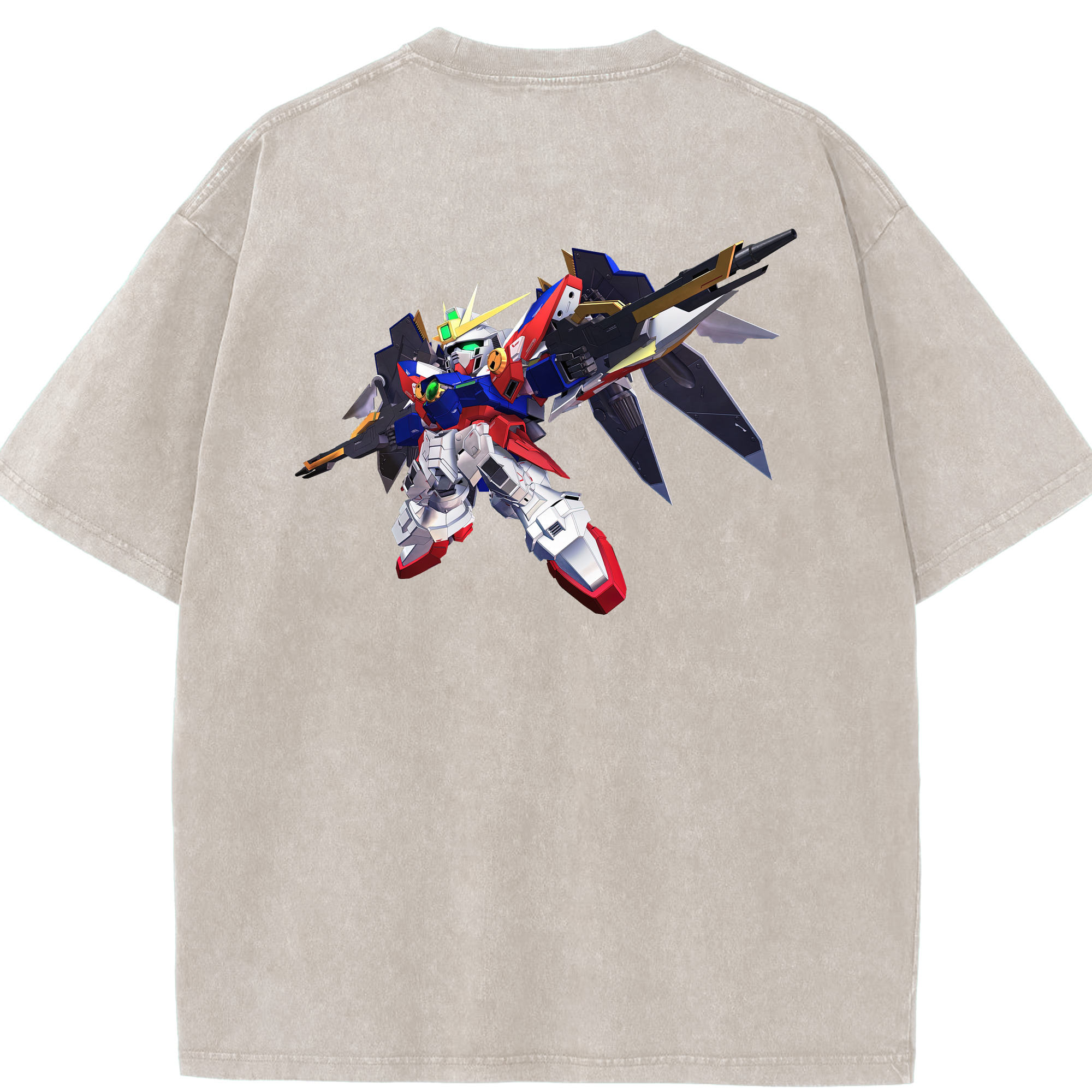 （画像用） 機動戦士ガンダム Mobile Suit Gundam 綿100% ヴィンテージ風 半袖Tシャツ（背面プリント）