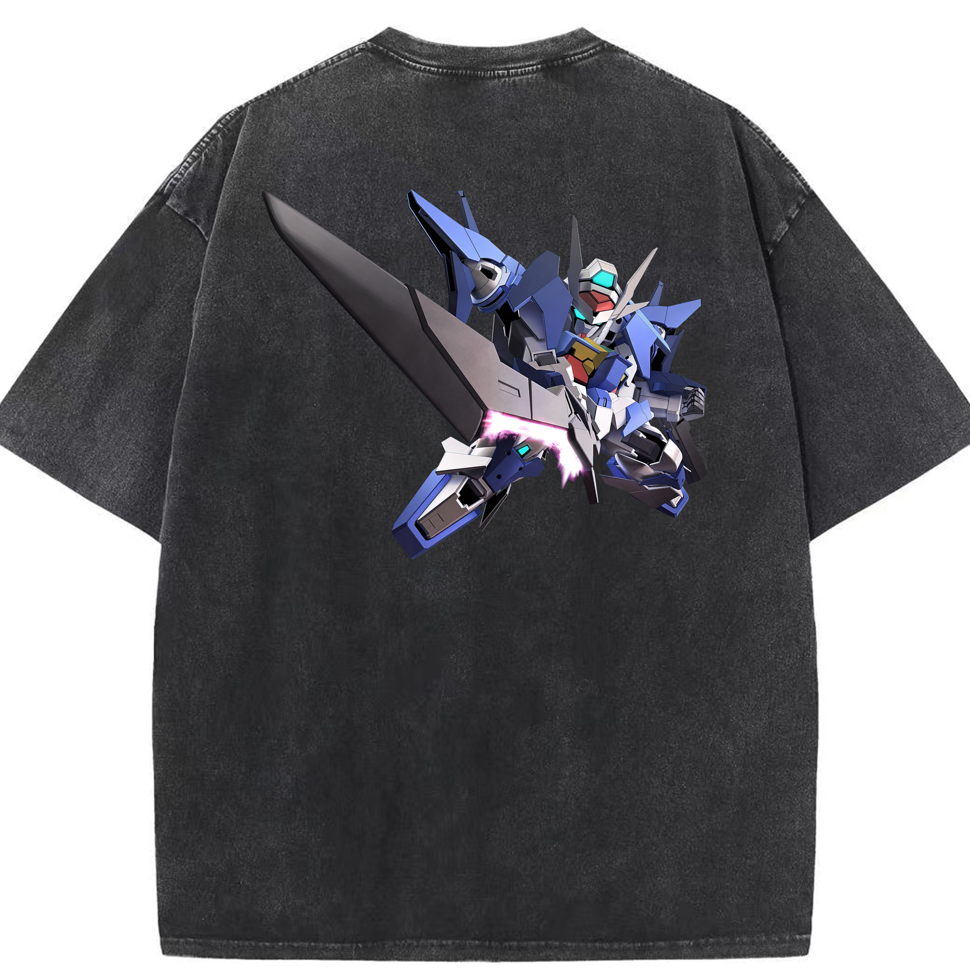 （画像用） 機動戦士ガンダム Mobile Suit Gundam 綿100% ヴィンテージ風 半袖Tシャツ（背面プリント）