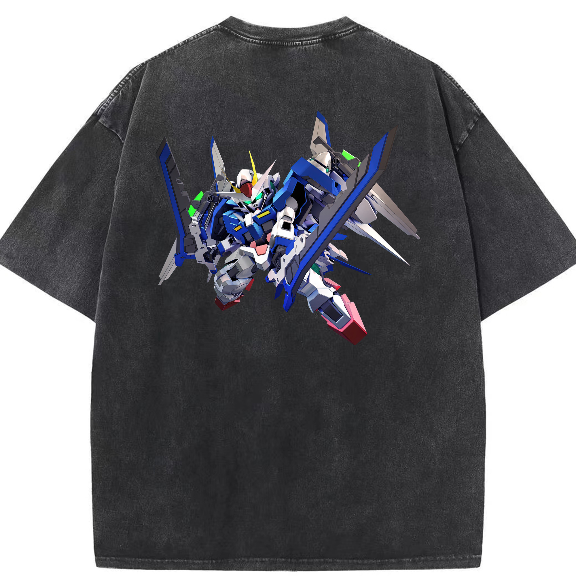 （画像用） 機動戦士ガンダム Mobile Suit Gundam 綿100% ヴィンテージ風 半袖Tシャツ（背面プリント）