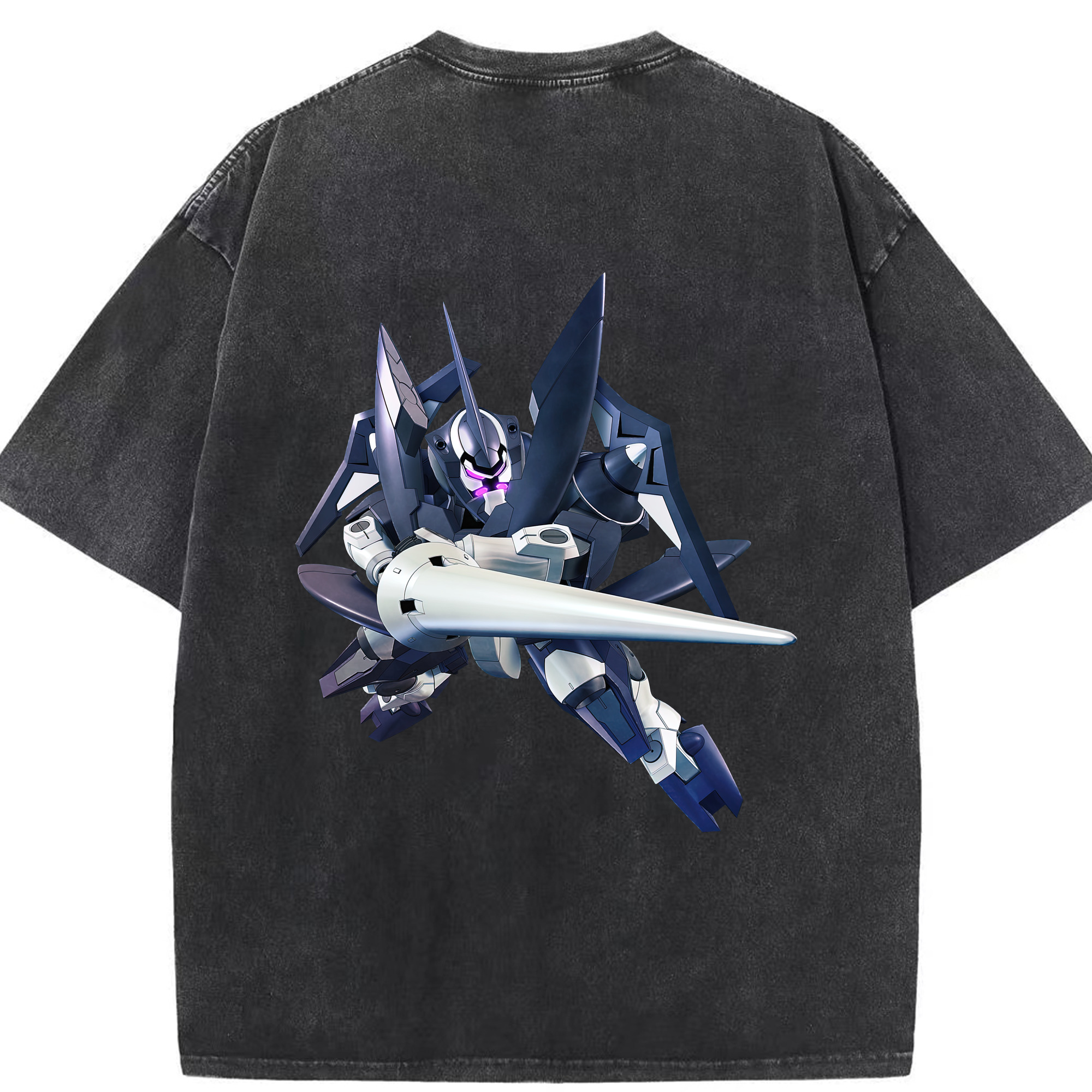 （画像用） 機動戦士ガンダム Mobile Suit Gundam 綿100% ヴィンテージ風 半袖Tシャツ（背面プリント）
