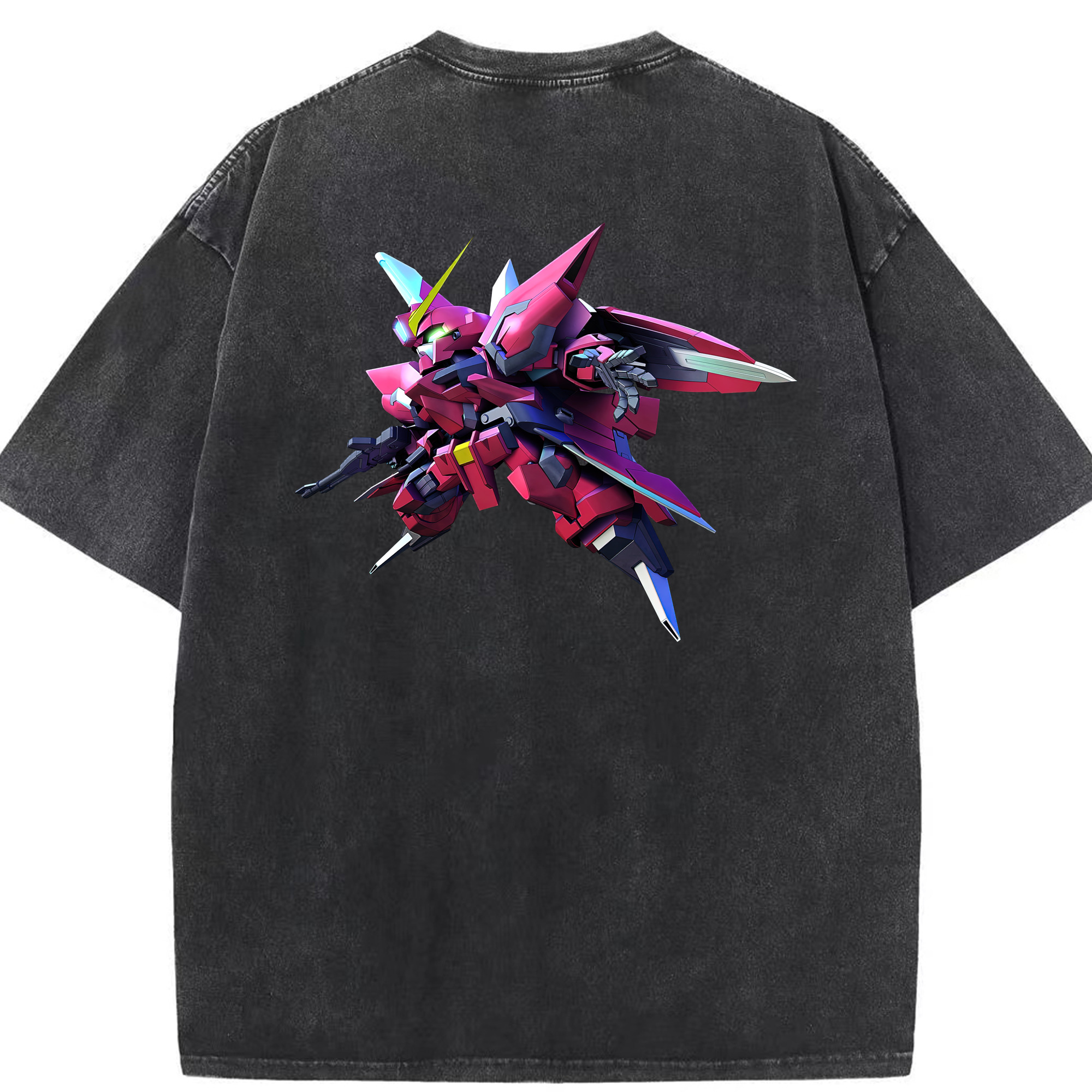 （画像用） 機動戦士ガンダム Mobile Suit Gundam 綿100% ヴィンテージ風 半袖Tシャツ（背面プリント）