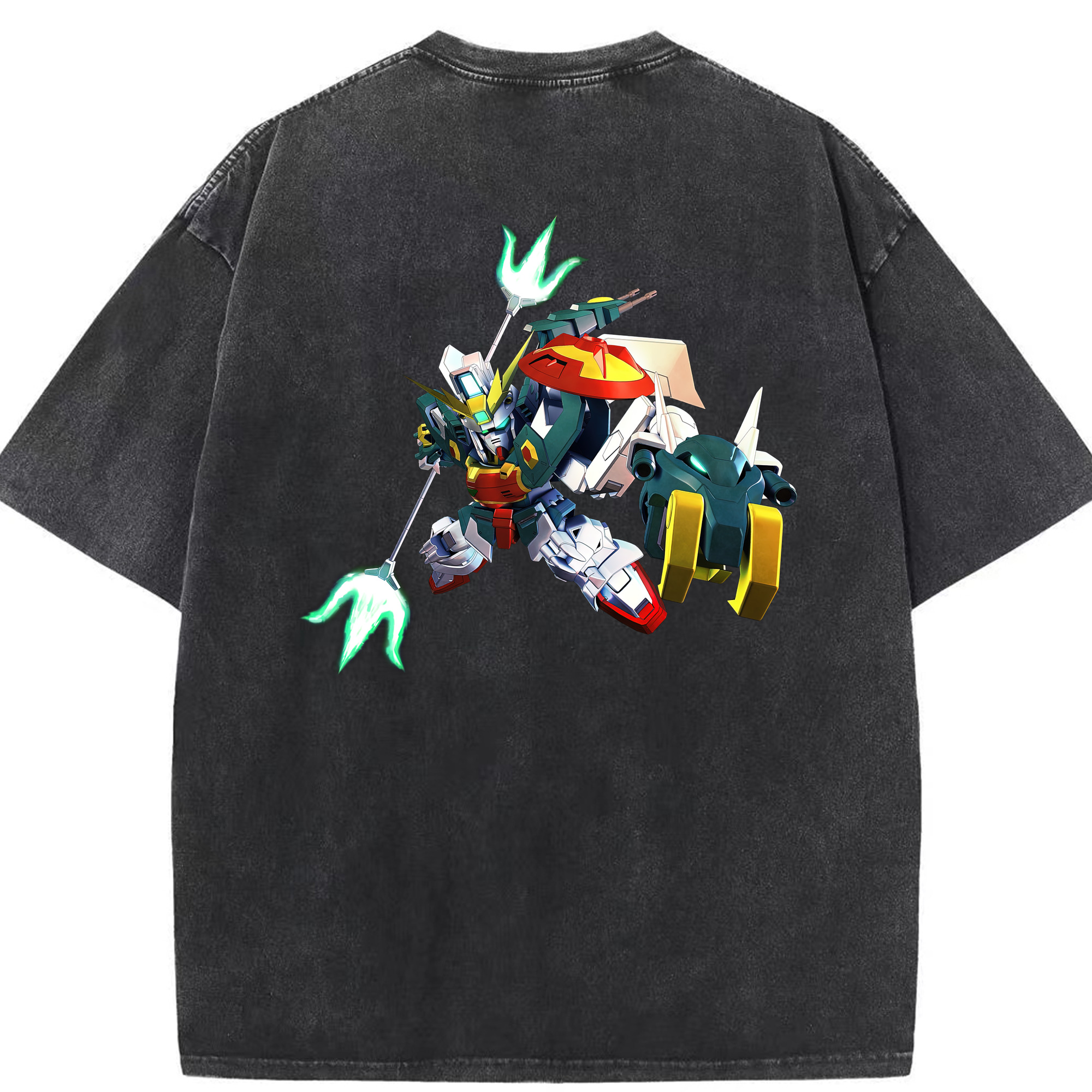 （画像用） 機動戦士ガンダム Mobile Suit Gundam 綿100% ヴィンテージ風 半袖Tシャツ（背面プリント）