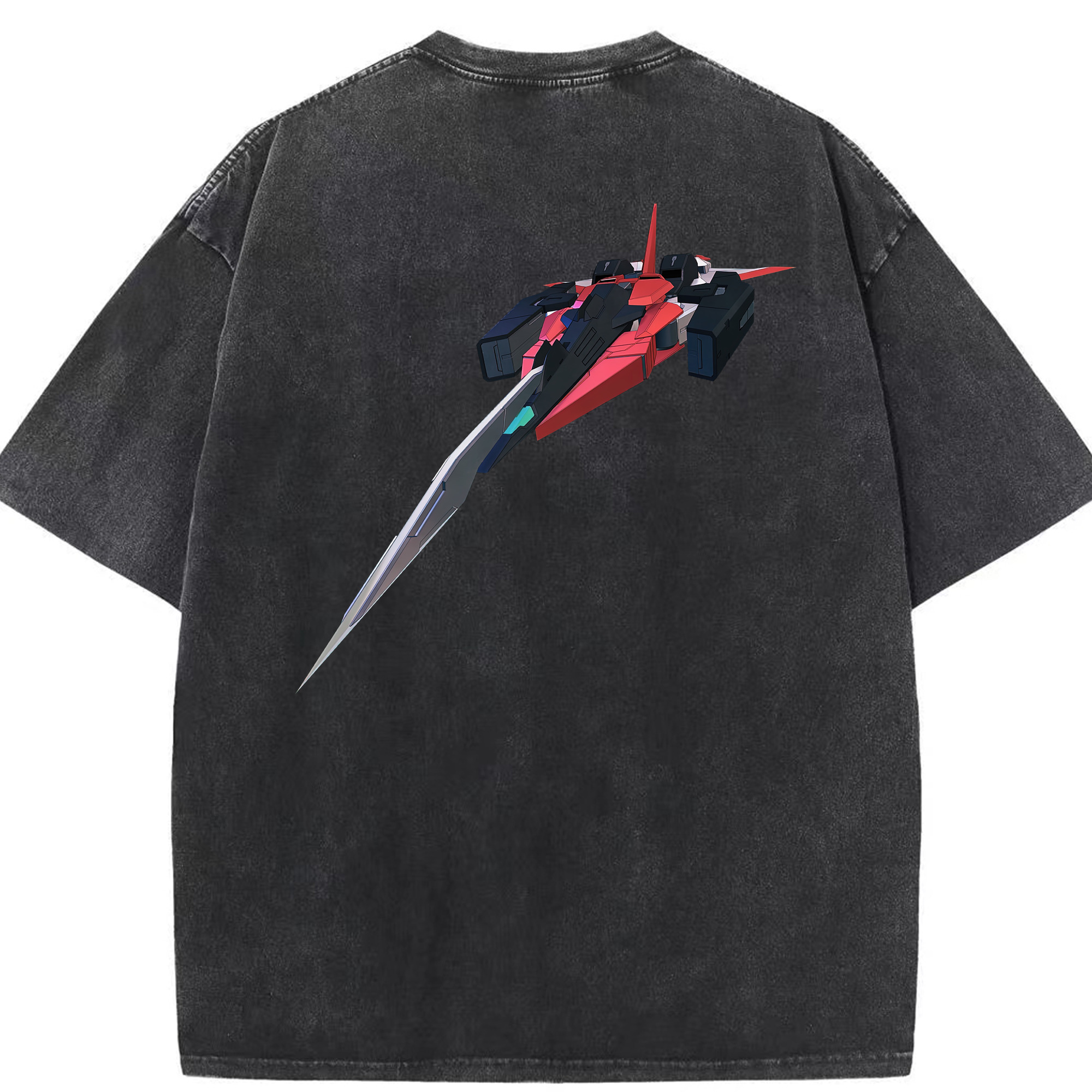 （画像用） 機動戦士ガンダム Mobile Suit Gundam 綿100% ヴィンテージ風 半袖Tシャツ（背面プリント）