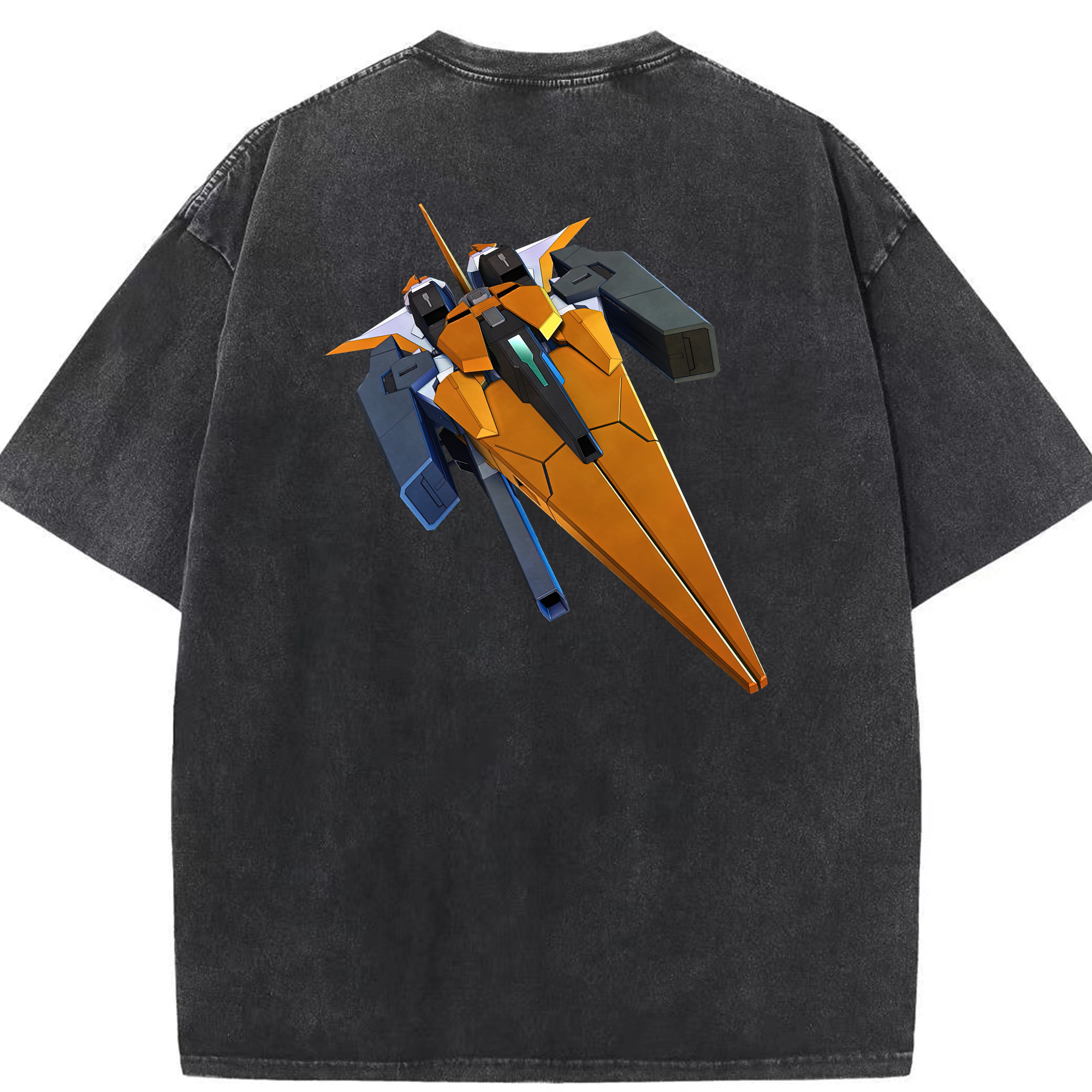 （画像用） 機動戦士ガンダム Mobile Suit Gundam 綿100% ヴィンテージ風 半袖Tシャツ（背面プリント）