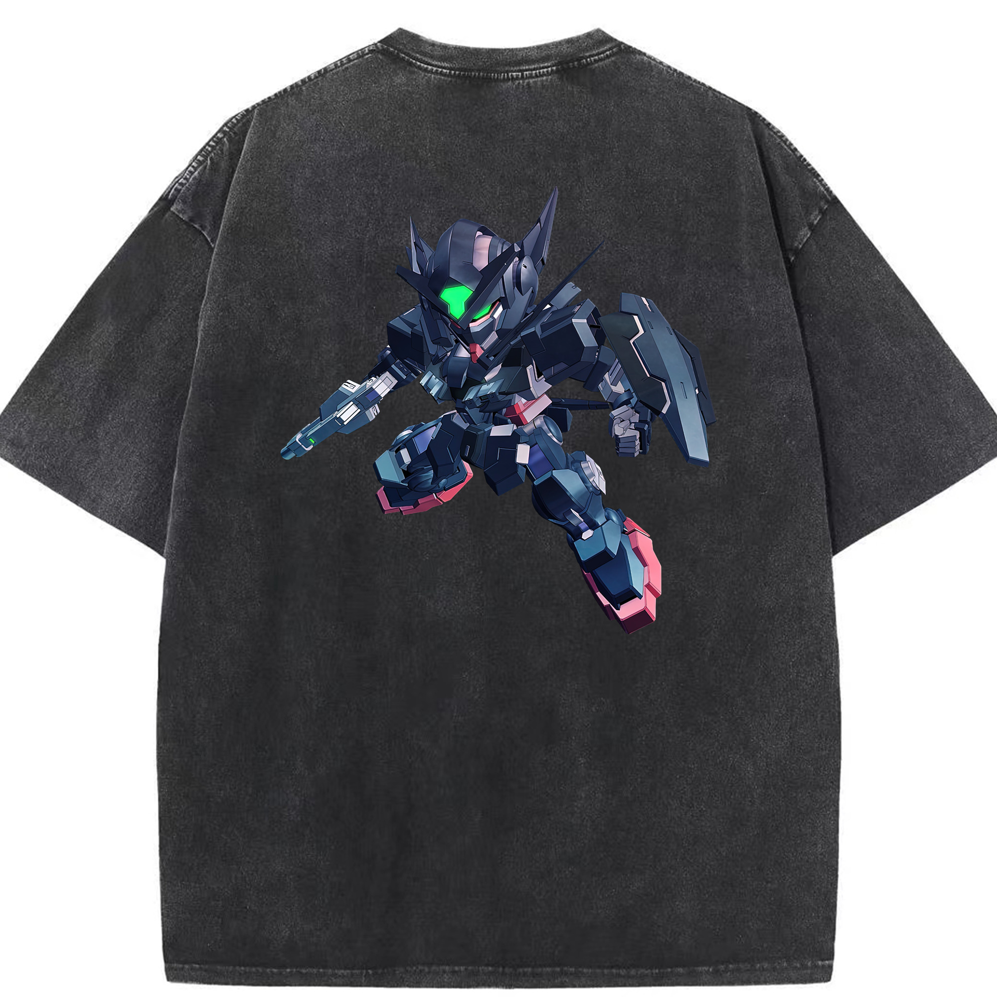 （画像用） 機動戦士ガンダム Mobile Suit Gundam 綿100% ヴィンテージ風 半袖Tシャツ（背面プリント）