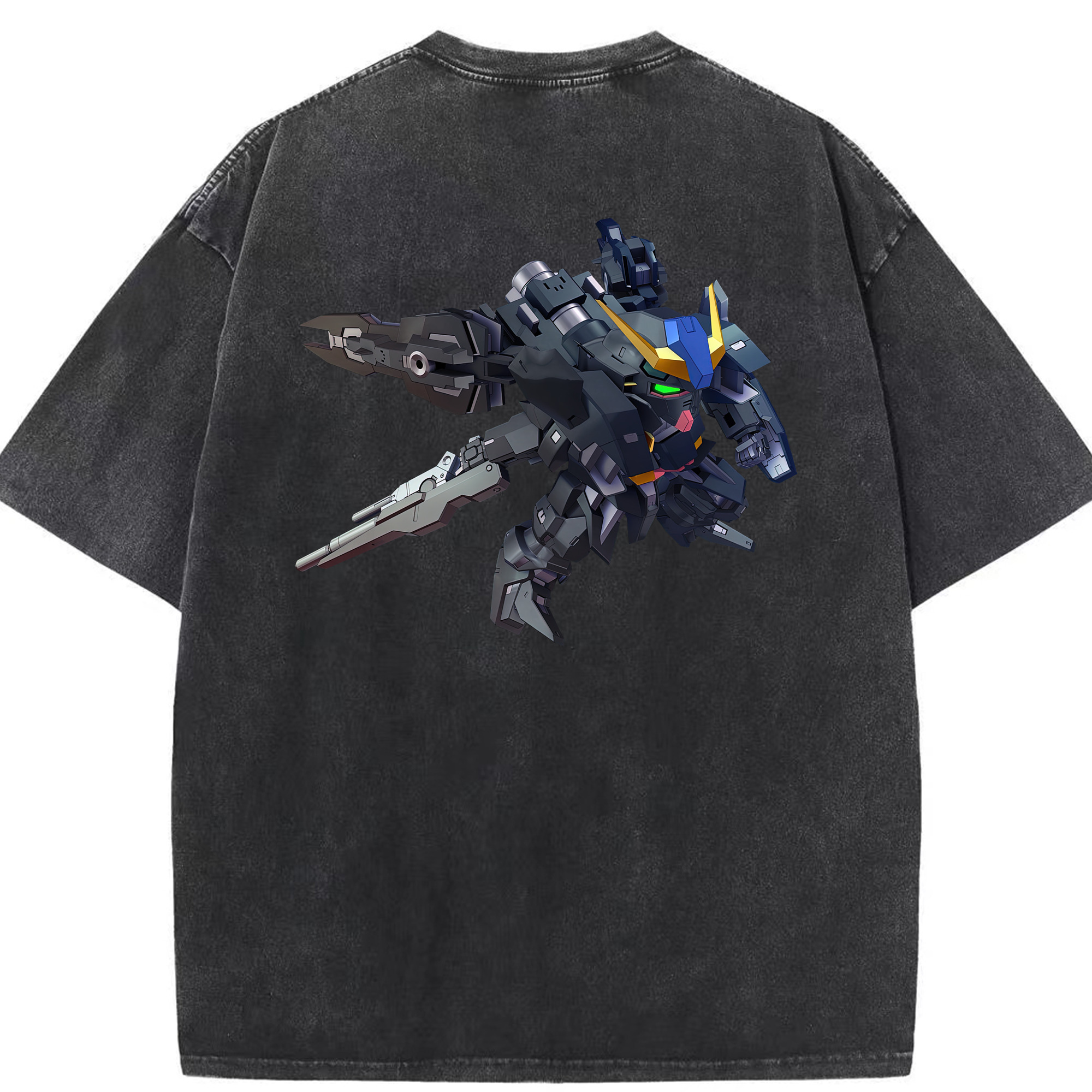 （画像用） 機動戦士ガンダム Mobile Suit Gundam 綿100% ヴィンテージ風 半袖Tシャツ（背面プリント）