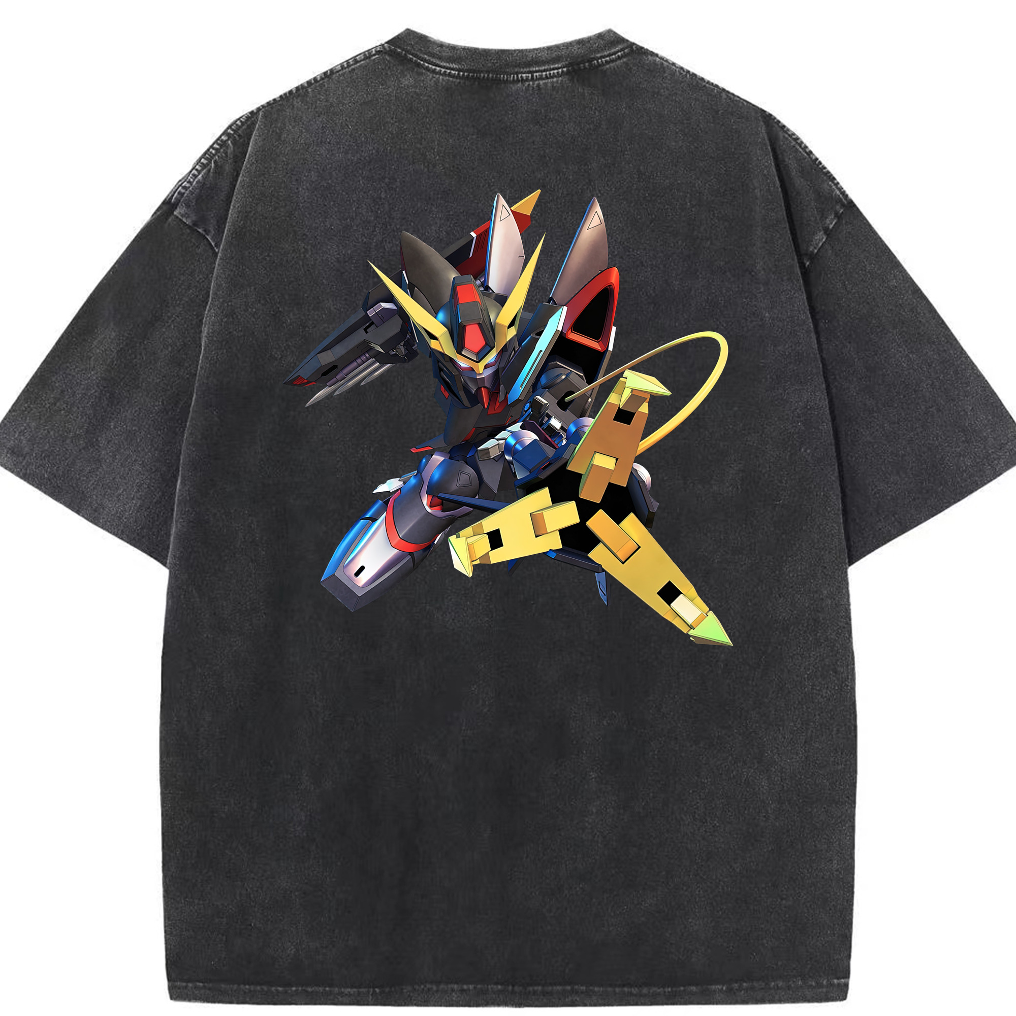 （画像用） 機動戦士ガンダム Mobile Suit Gundam 綿100% ヴィンテージ風 半袖Tシャツ（背面プリント）