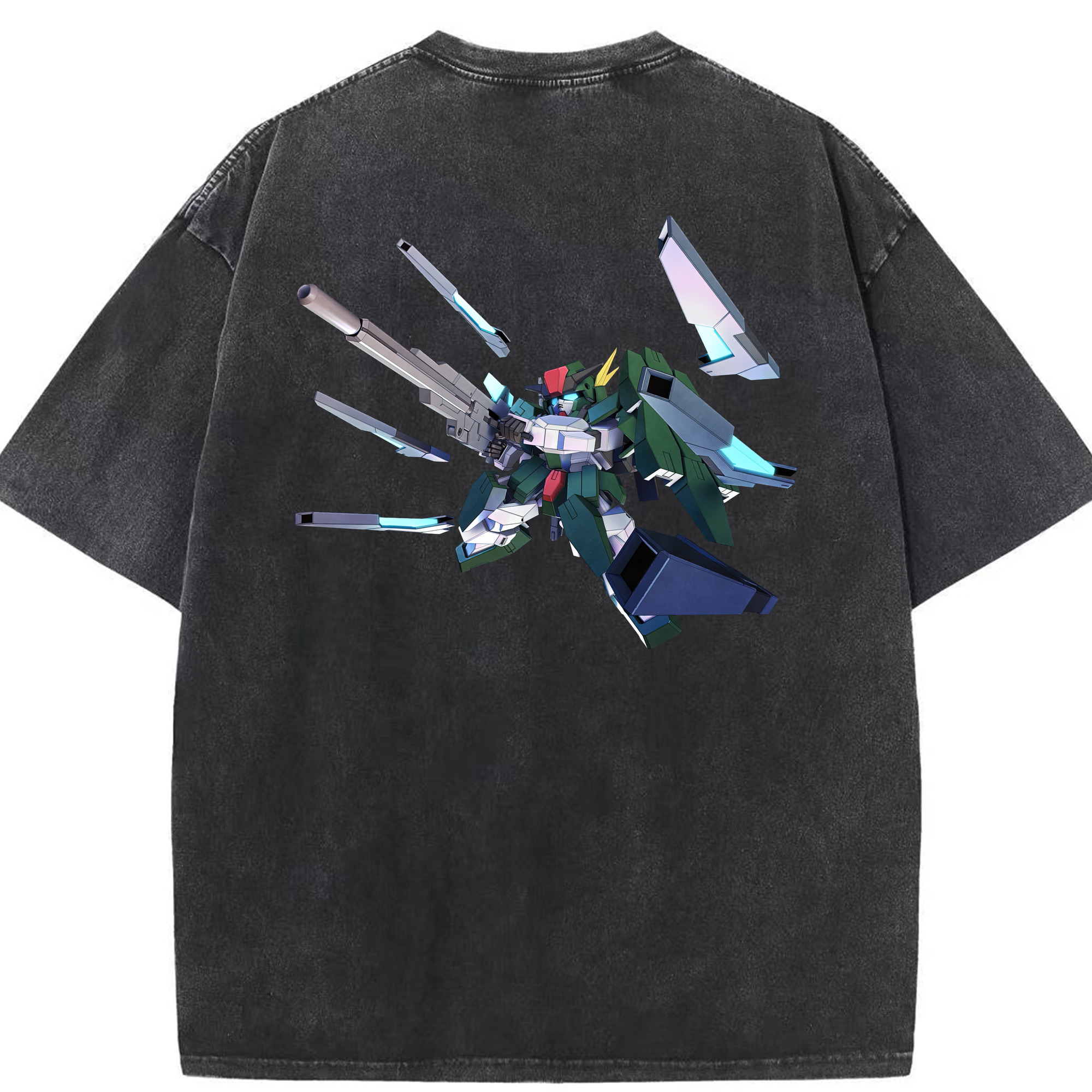 （画像用） 機動戦士ガンダム Mobile Suit Gundam 綿100% ヴィンテージ風 半袖Tシャツ（背面プリント）