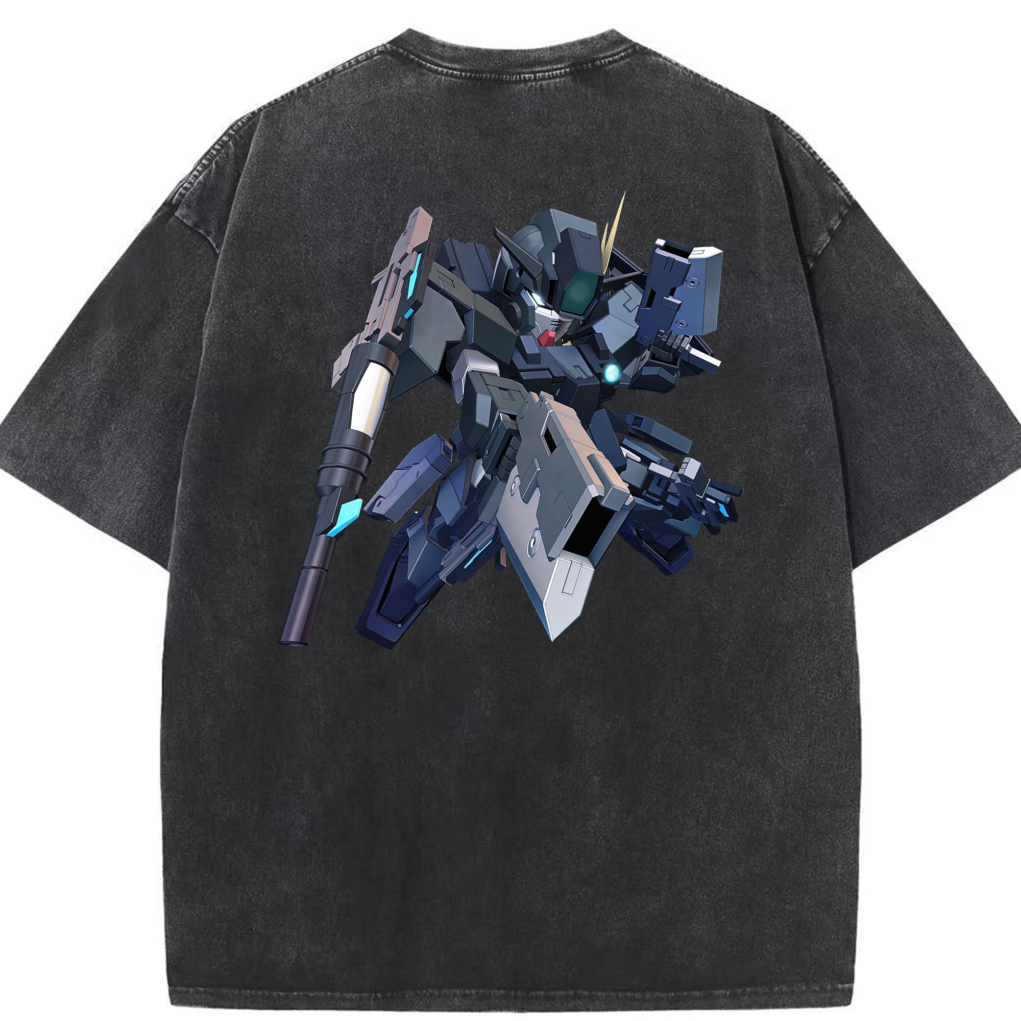 （画像用） 機動戦士ガンダム Mobile Suit Gundam 綿100% ヴィンテージ風 半袖Tシャツ（背面プリント）