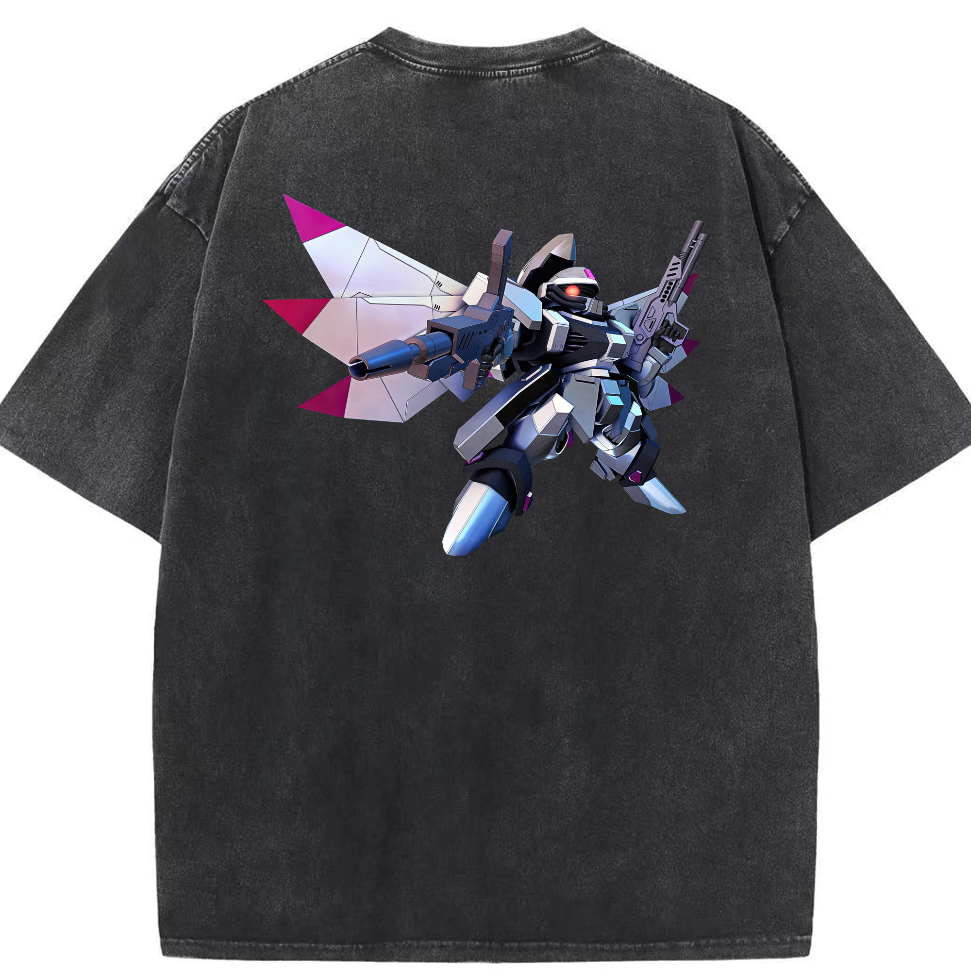 （画像用） 機動戦士ガンダム Mobile Suit Gundam 綿100% ヴィンテージ風 半袖Tシャツ（背面プリント）