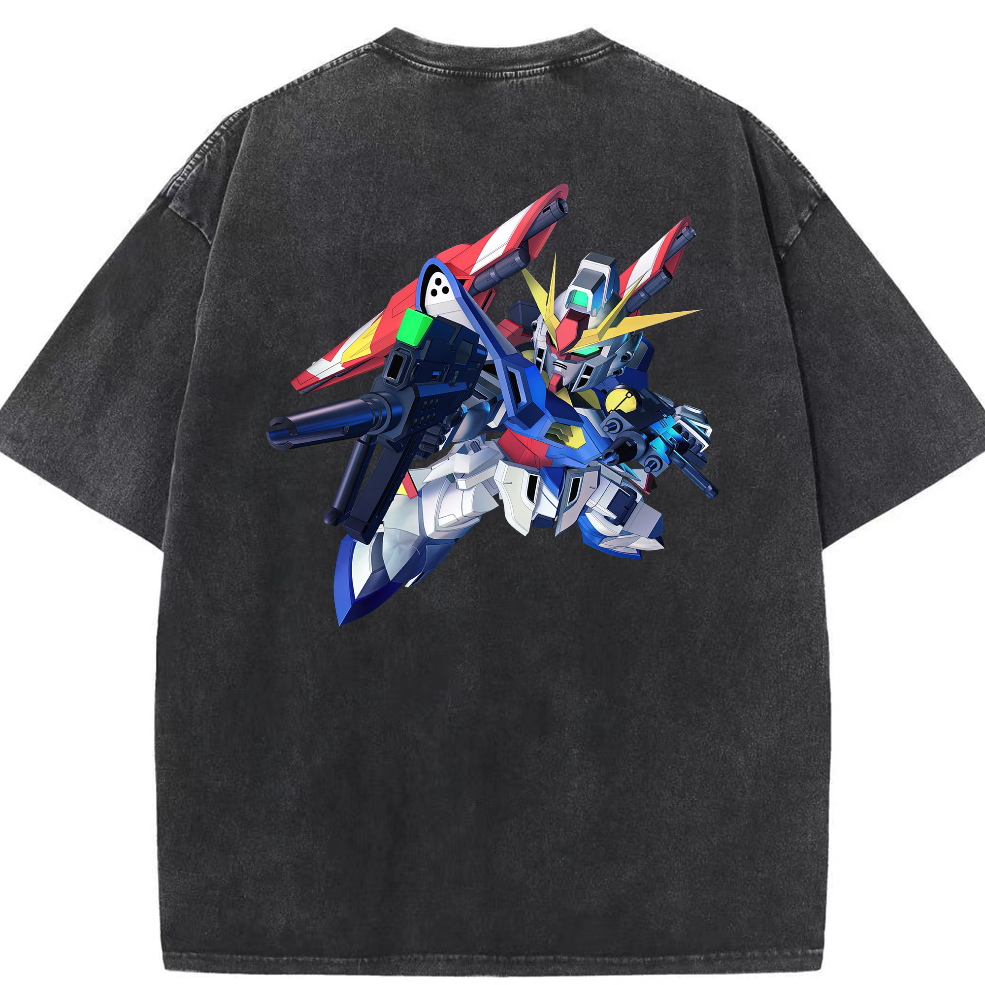 （画像用） 機動戦士ガンダム Mobile Suit Gundam 綿100% ヴィンテージ風 半袖Tシャツ（背面プリント）
