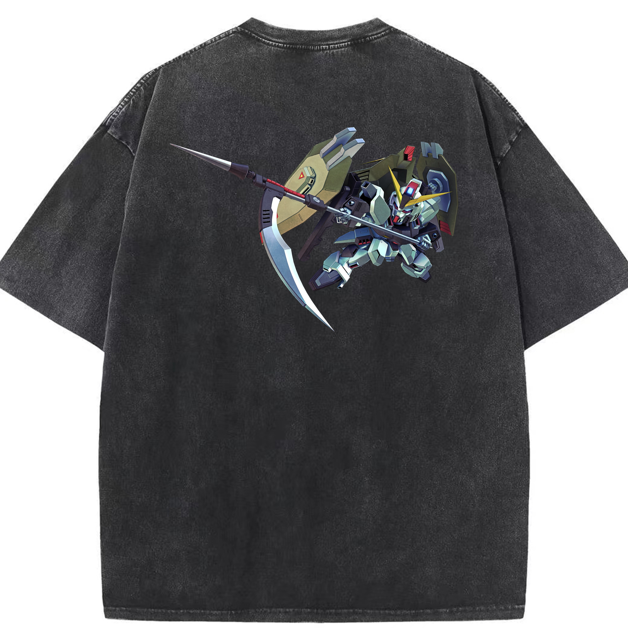 （画像用） 機動戦士ガンダム Mobile Suit Gundam 綿100% ヴィンテージ風 半袖Tシャツ（背面プリント）