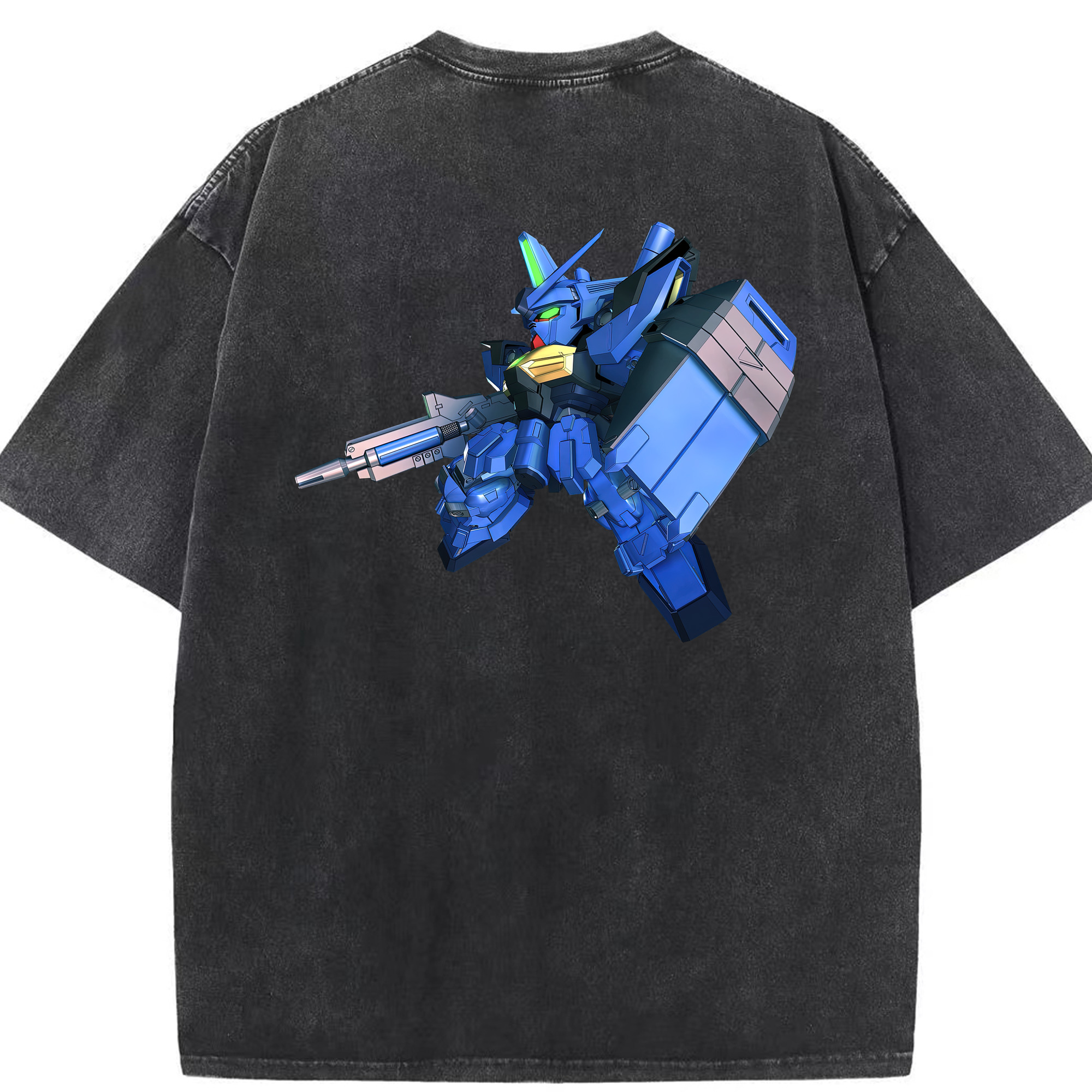 （画像用） 機動戦士ガンダム Mobile Suit Gundam 綿100% ヴィンテージ風 半袖Tシャツ（背面プリント）