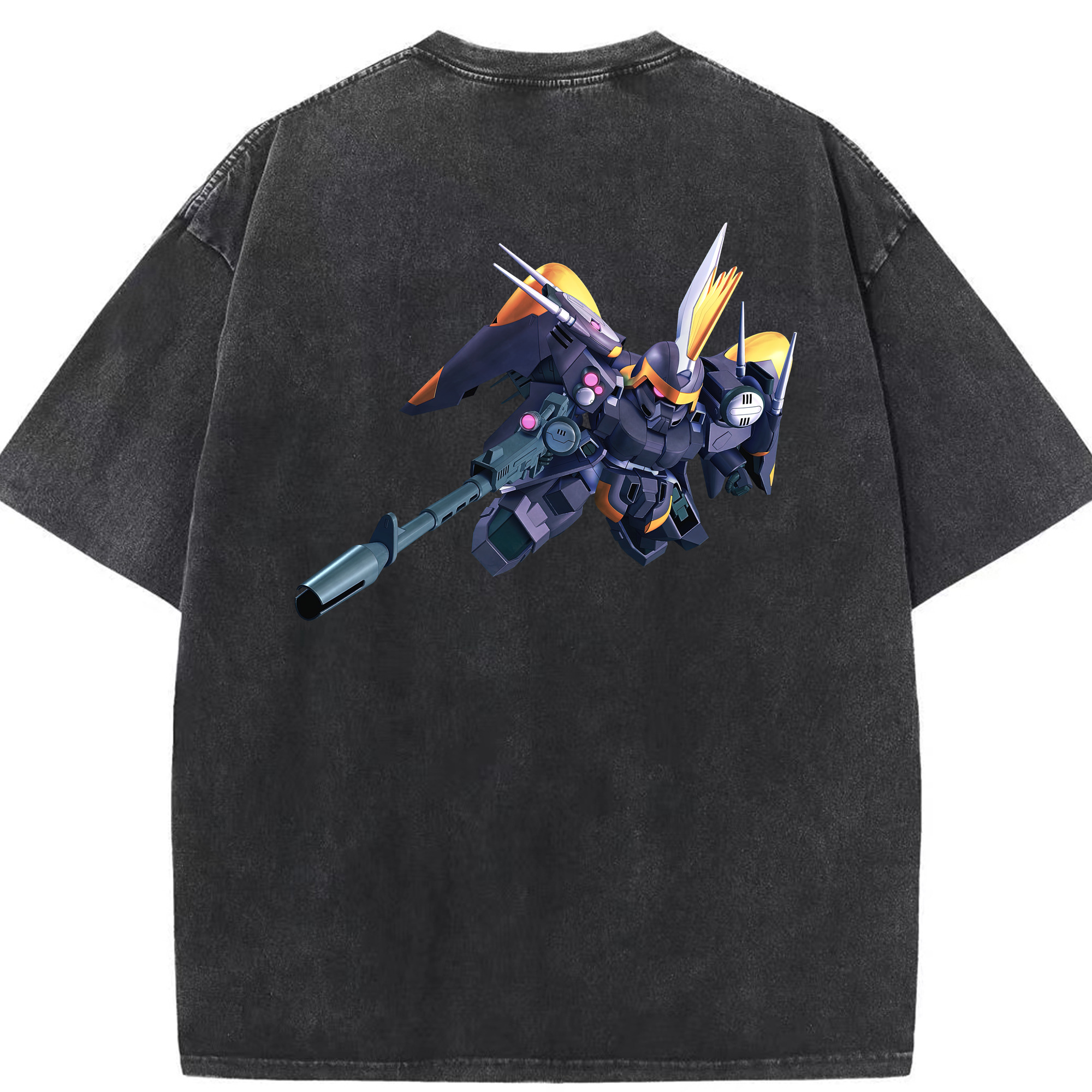 （画像用） 機動戦士ガンダム Mobile Suit Gundam 綿100% ヴィンテージ風 半袖Tシャツ（背面プリント）
